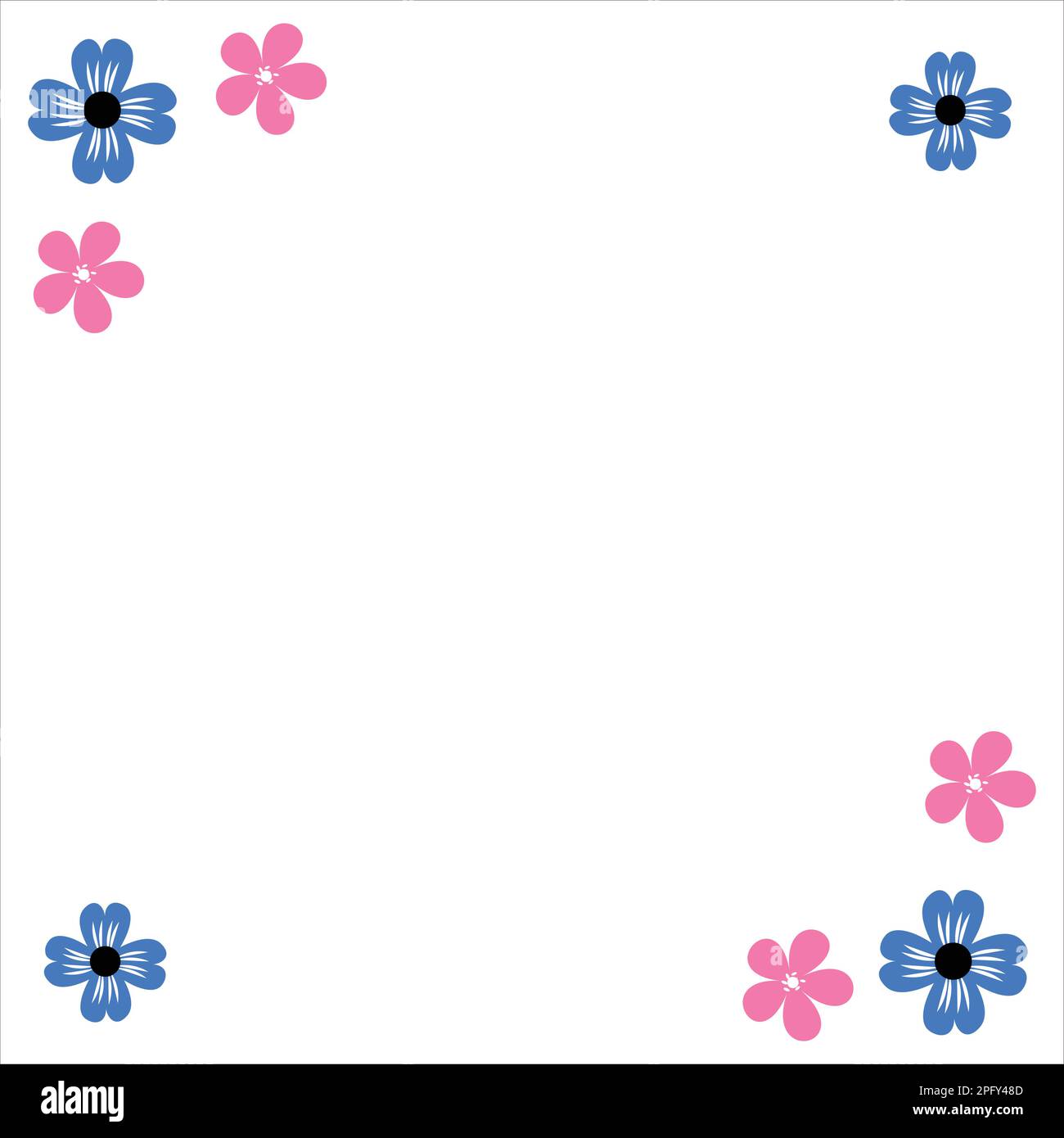 simple flower border designs