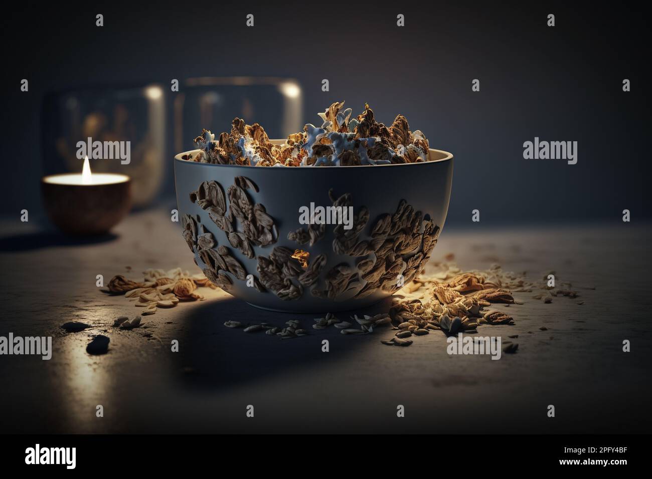 Healthy Homemade Muesli Breakfast Cereal. granola bars.Proper nutrition