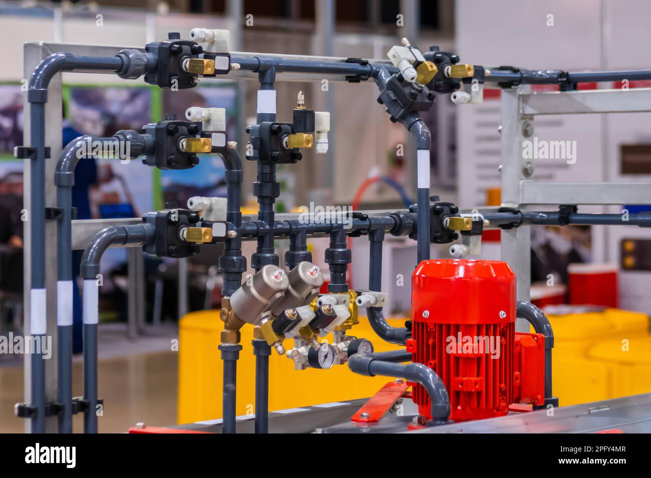 Gas delivery system with pipes or tubes at plant Stock Photo Alamy