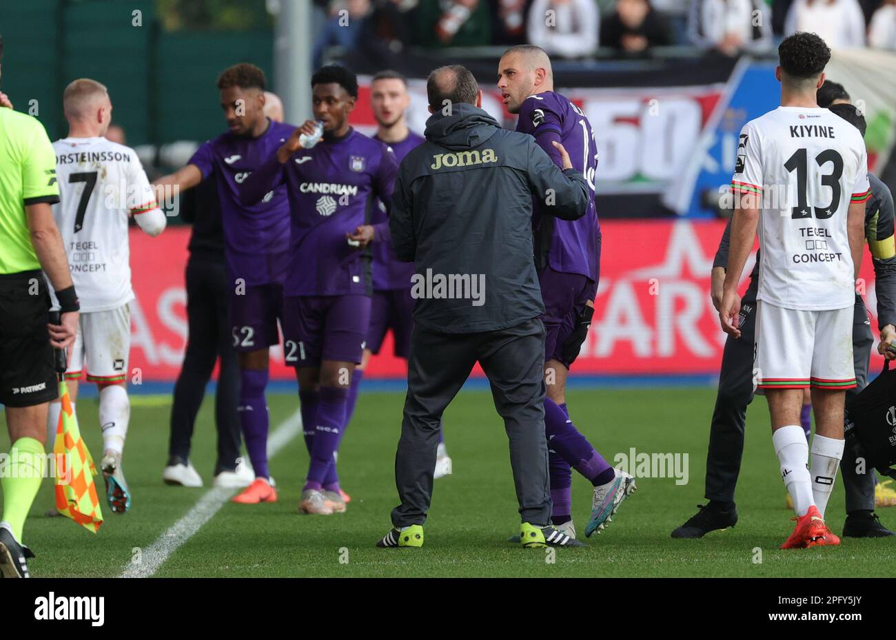 Anderlecht's Islam Slimani pictured during a soccer match between