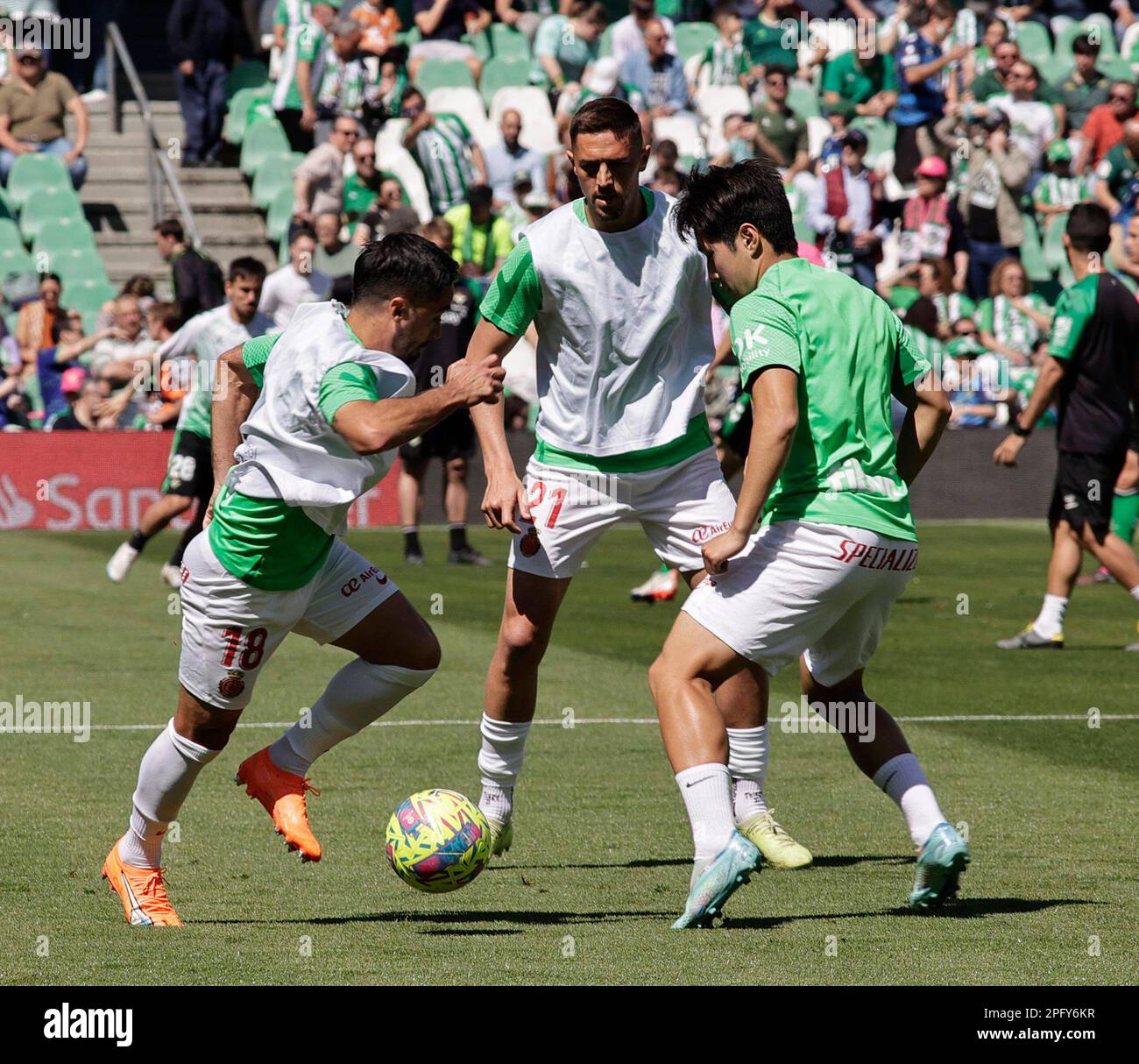 Spanish La Liga soccer match Betis vs Mallorca at Benito Villamarin ...