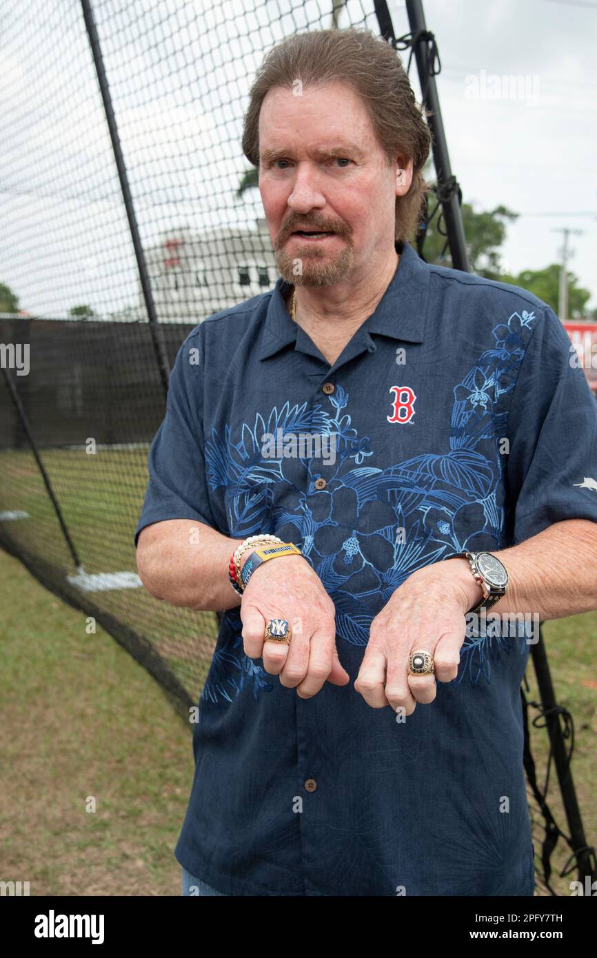 Wade Boggs is seen with festivalgoers at the Innings Festival on Saturday,  March 18, 2023, at Raymond James Stadium in Tampa, Fla. (Photo by Amy  Harris/Invision/AP Stock Photo - Alamy