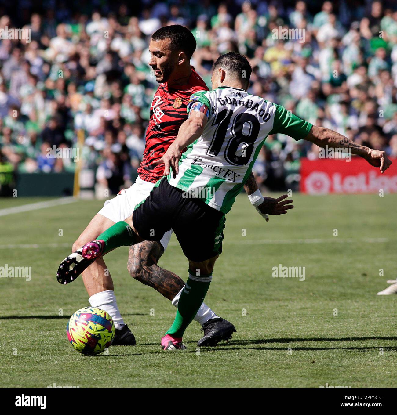 Spanish La Liga soccer match Betis vs Mallorca at Benito Villamarin ...