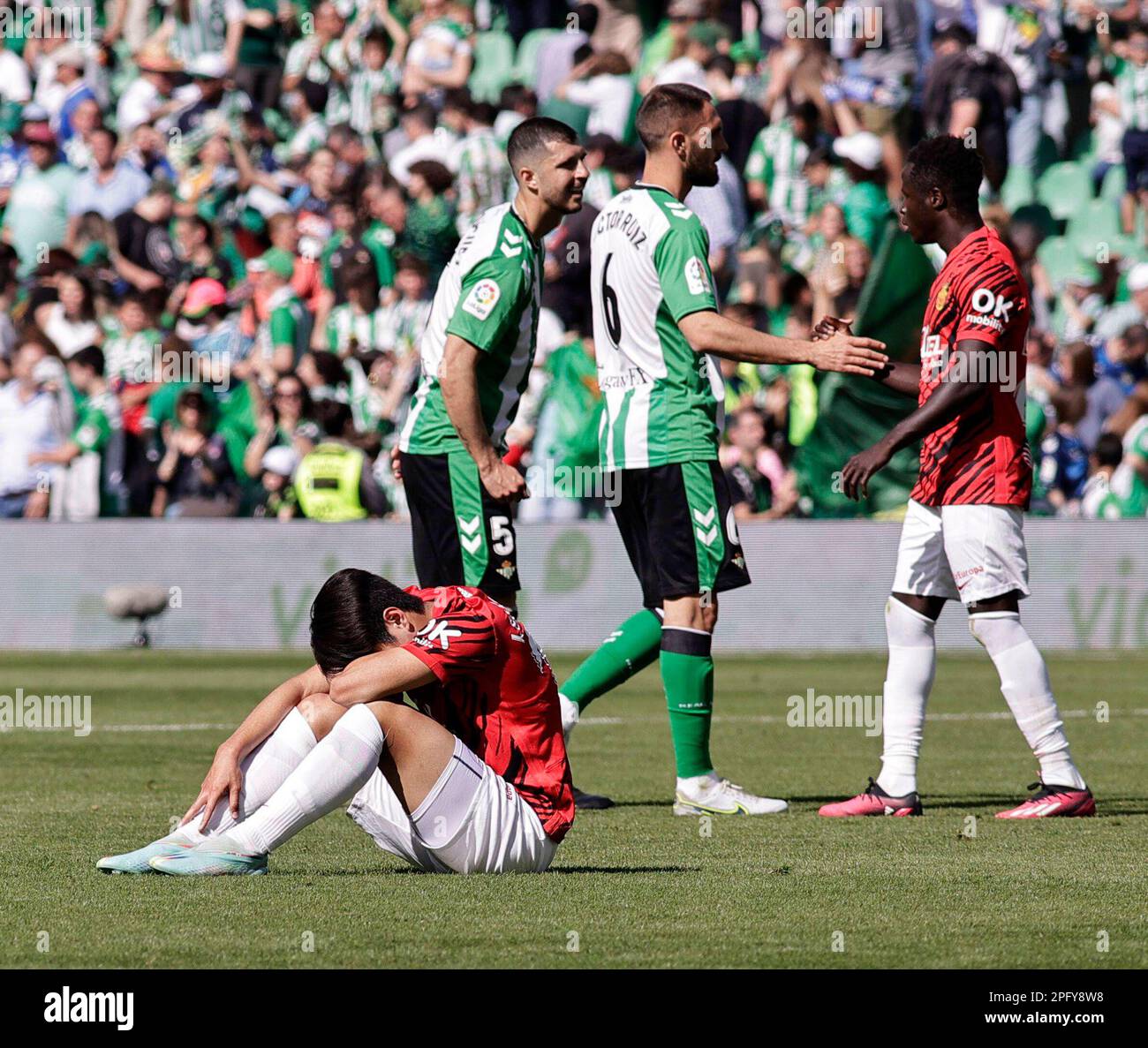 Spanish La Liga soccer match Betis vs Mallorca at Benito Villamarin ...