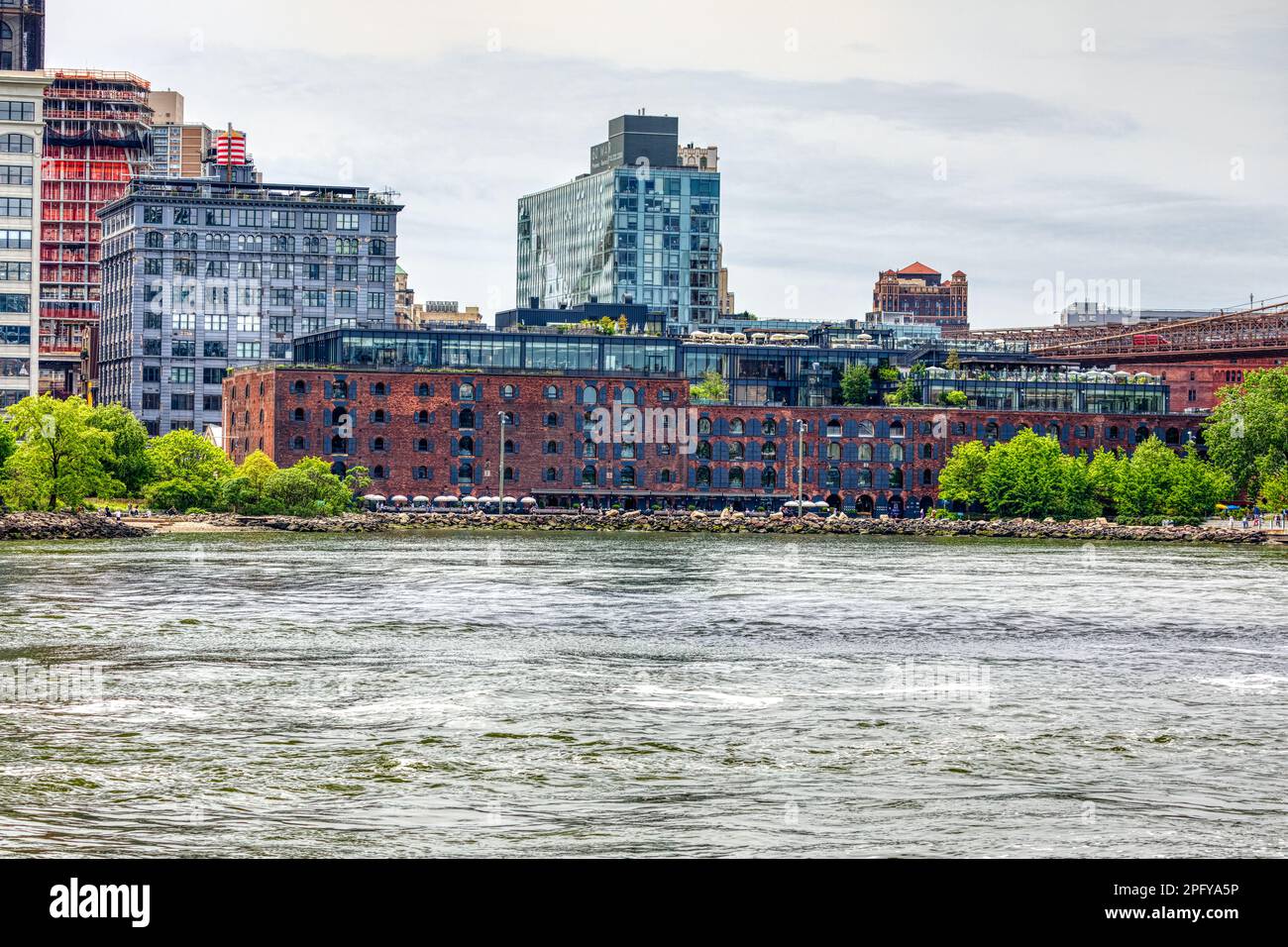 Empire Stores is a restored and repurposed warehouse. Behind the