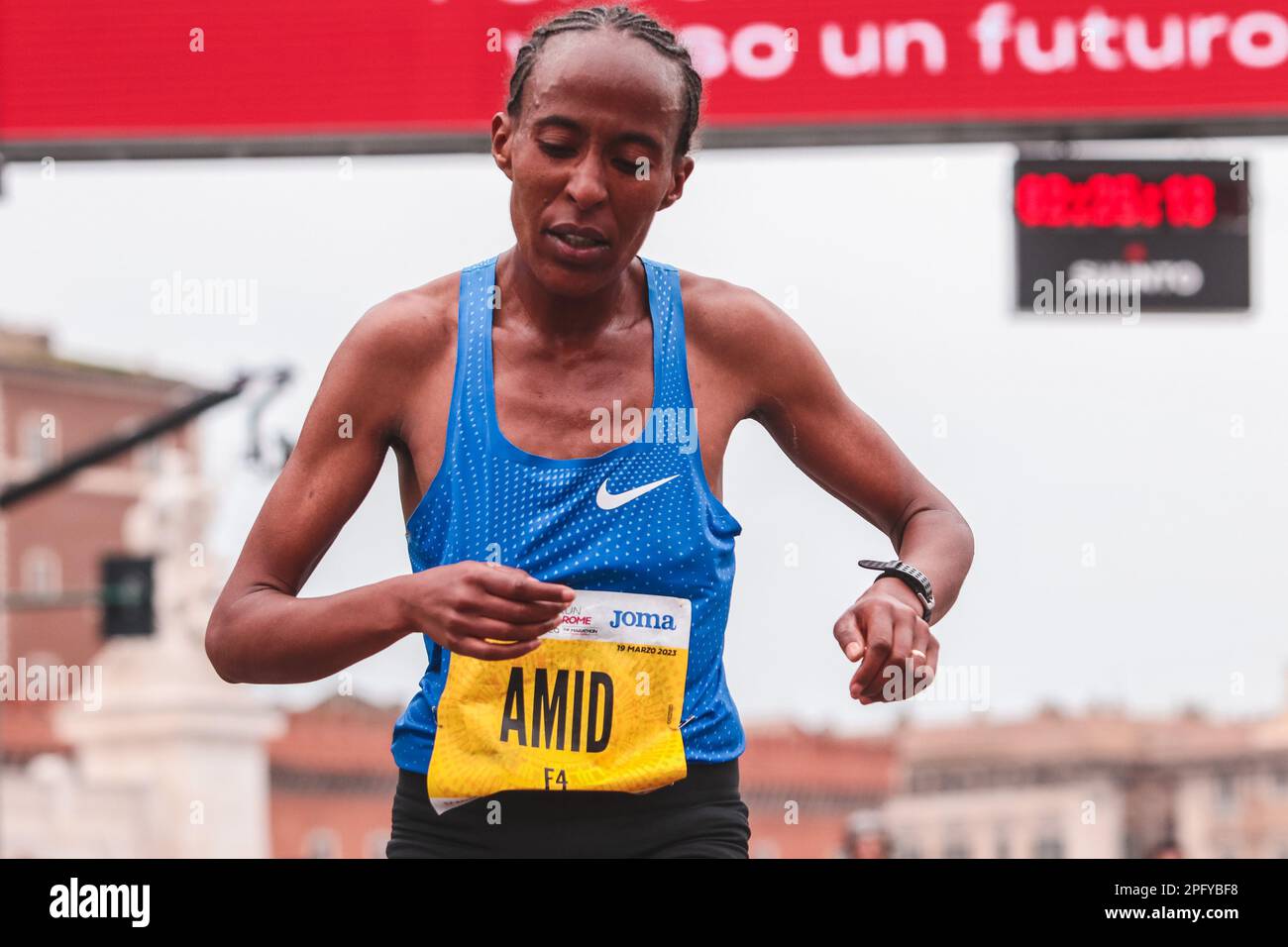 Rome, Rome, Italy, March 19, 2023, AMID FOZYA JEMAL (Ethiopia) during ...