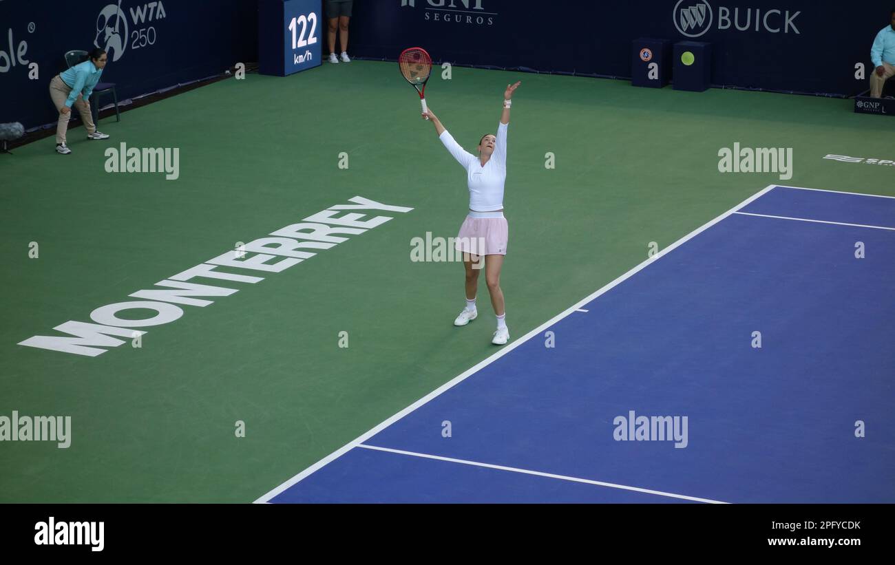 Lin Zhu in Quaterfinals, Monterrey Tennis Open WTA 250 Stock Photo Alamy