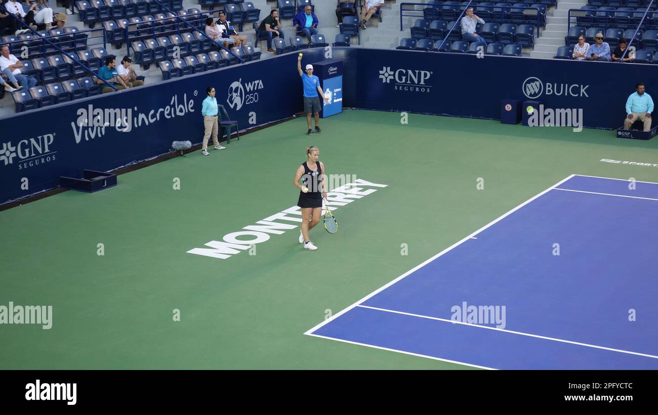 Quaterfinals in Monterrey Tennis Open WTA 250 Stock Photo