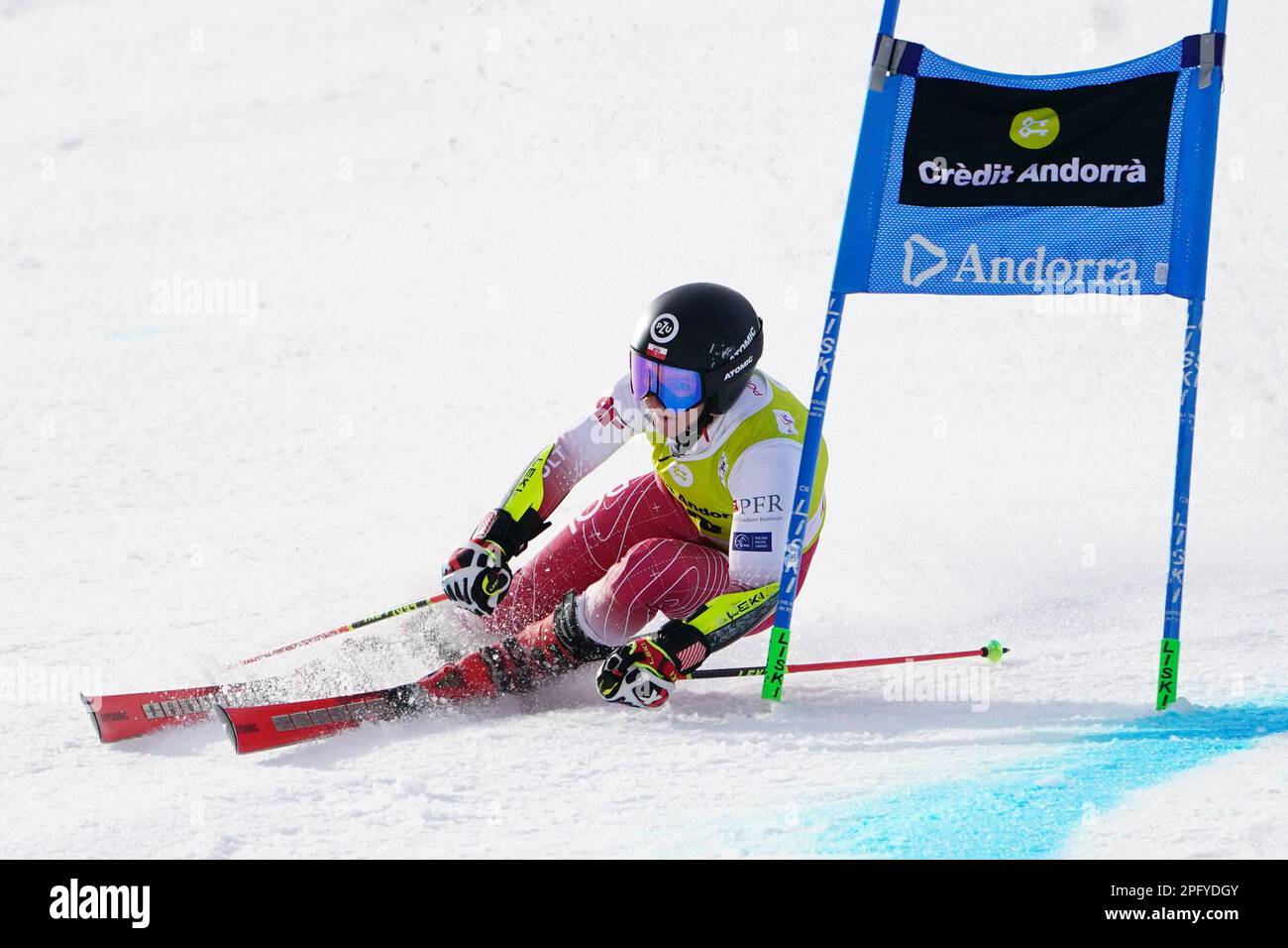 Soldeu El Tarter, Grandvalira, Andorra. 19th Mar, 2023. Audi FIS Ski World Cup Womens Giant Slalom; Maryna Gasienica Daniel (POL) Credit: Action Plus Sports/Alamy Live News Stock Photo