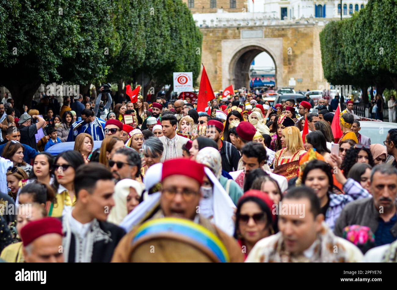 Tunis, Tunisia. 19th Mar, 2023. Tunis, Tunisia. 19 March 2023