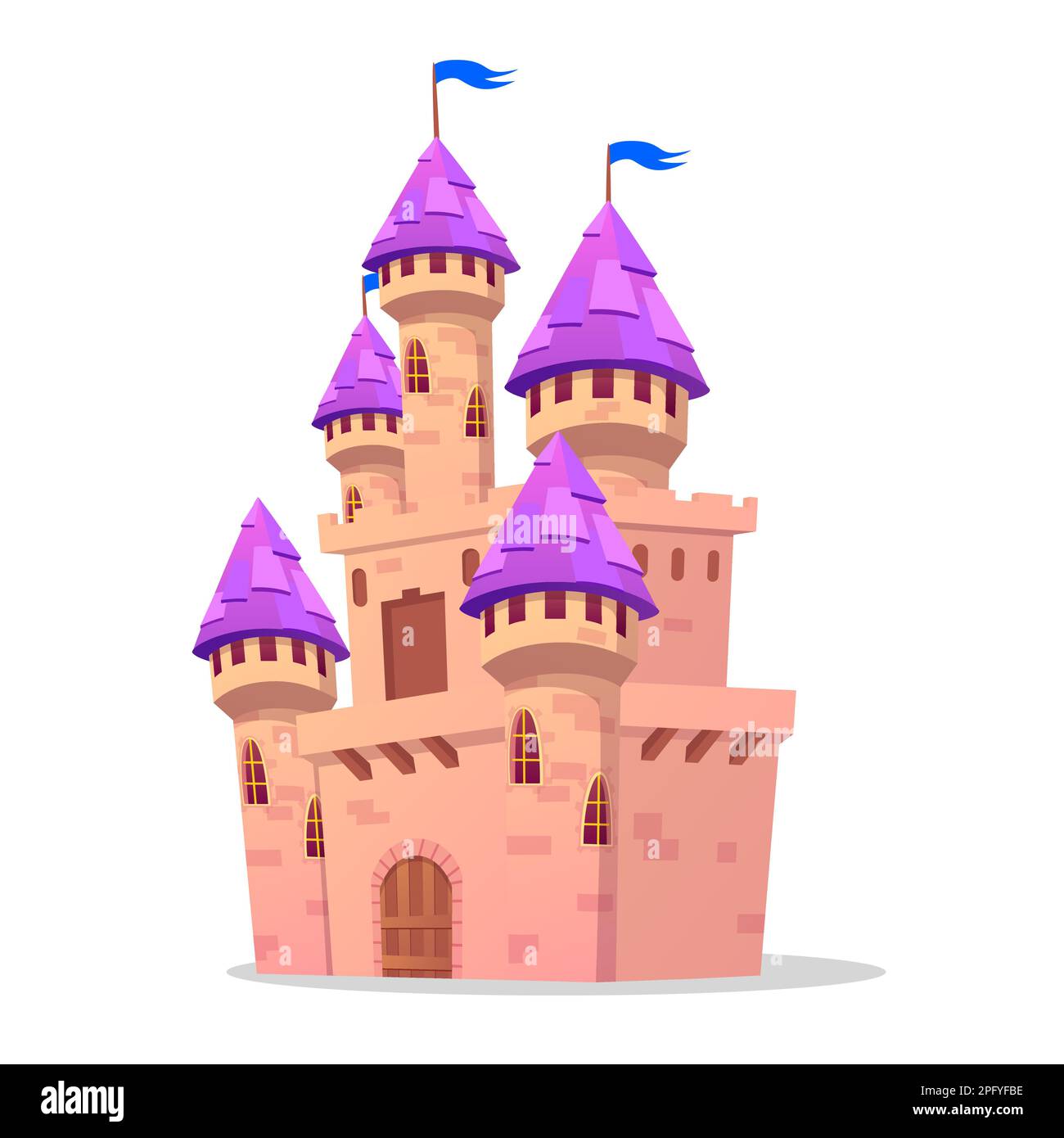 Fairy tale Castle Vector Illustration Stock Vector Image & Art - Alamy