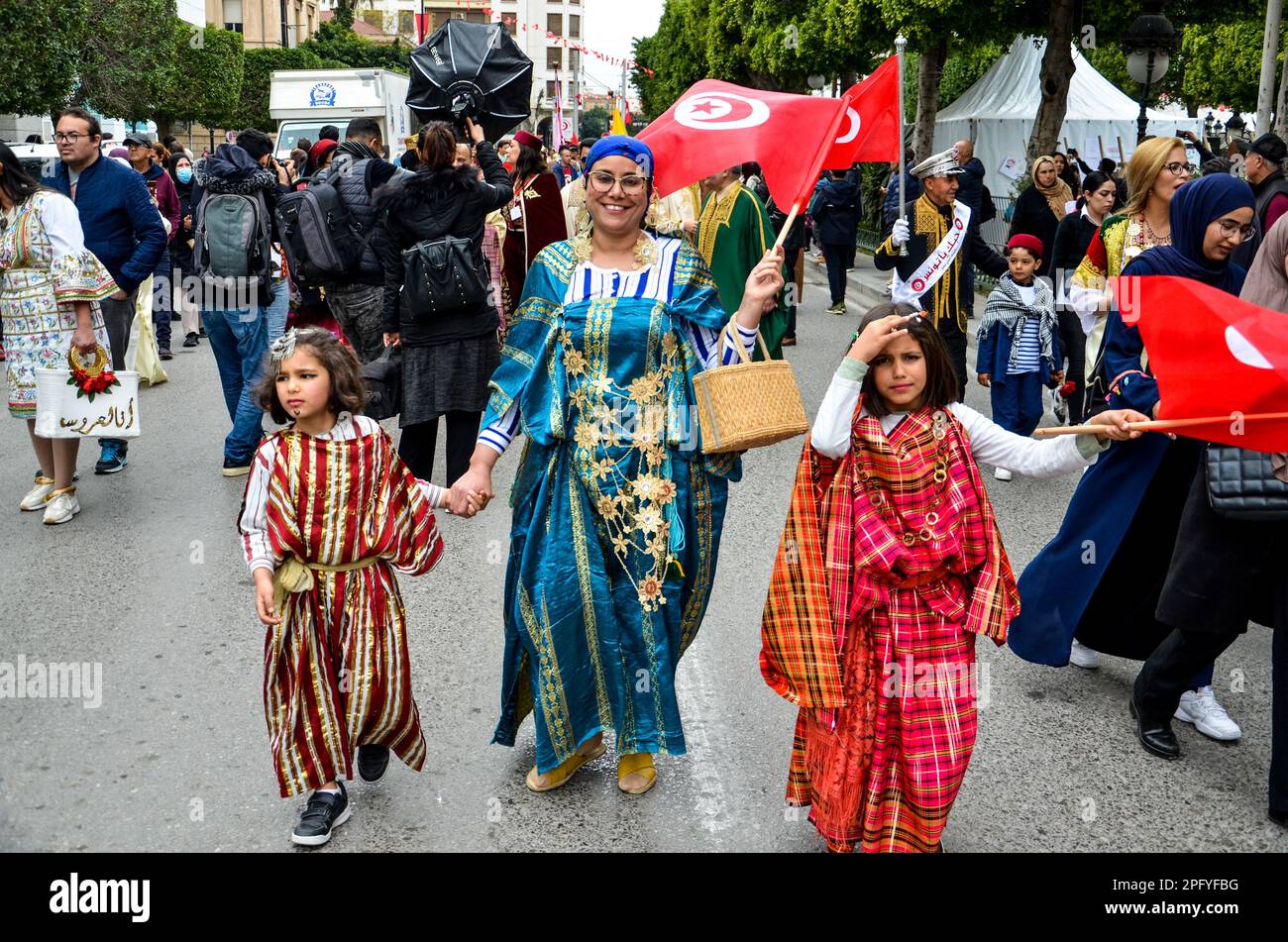 Tunis, Tunisia. 19th Mar, 2023. Tunis, Tunisia. 19 March 2023