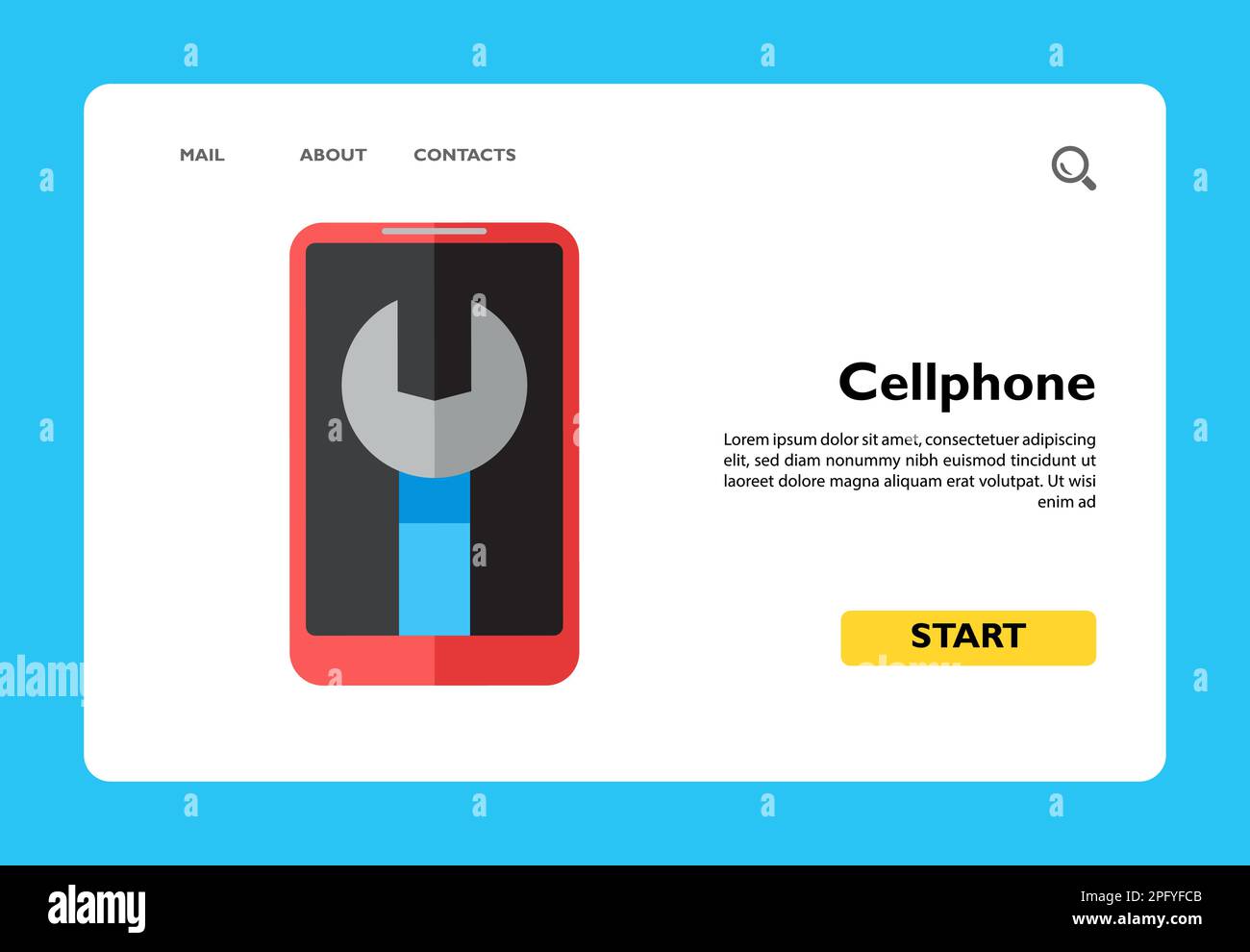 Mobile cell nobody Stock Vector Images - Alamy