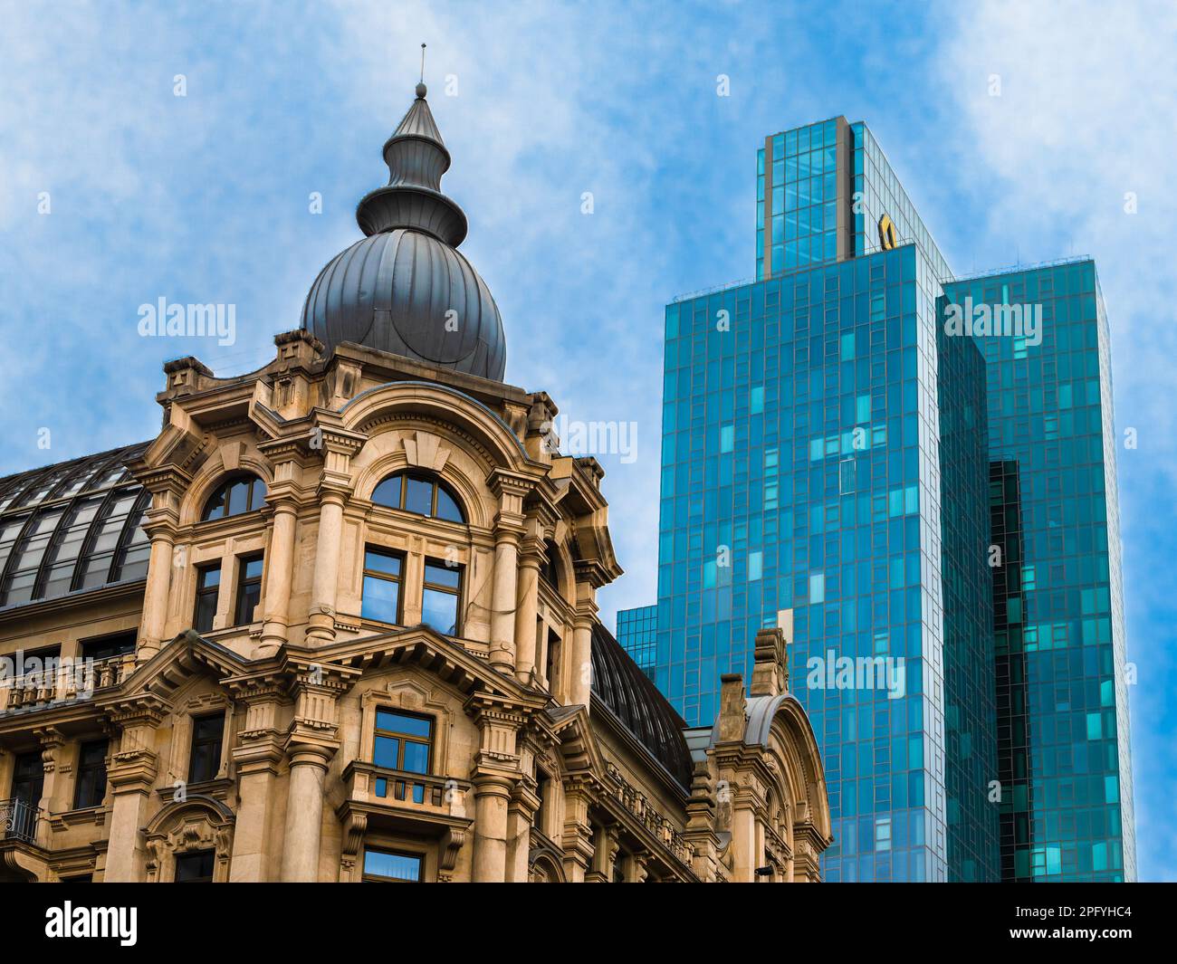 Frankfurt am Main, Germany January 29, 2023 An old house next to