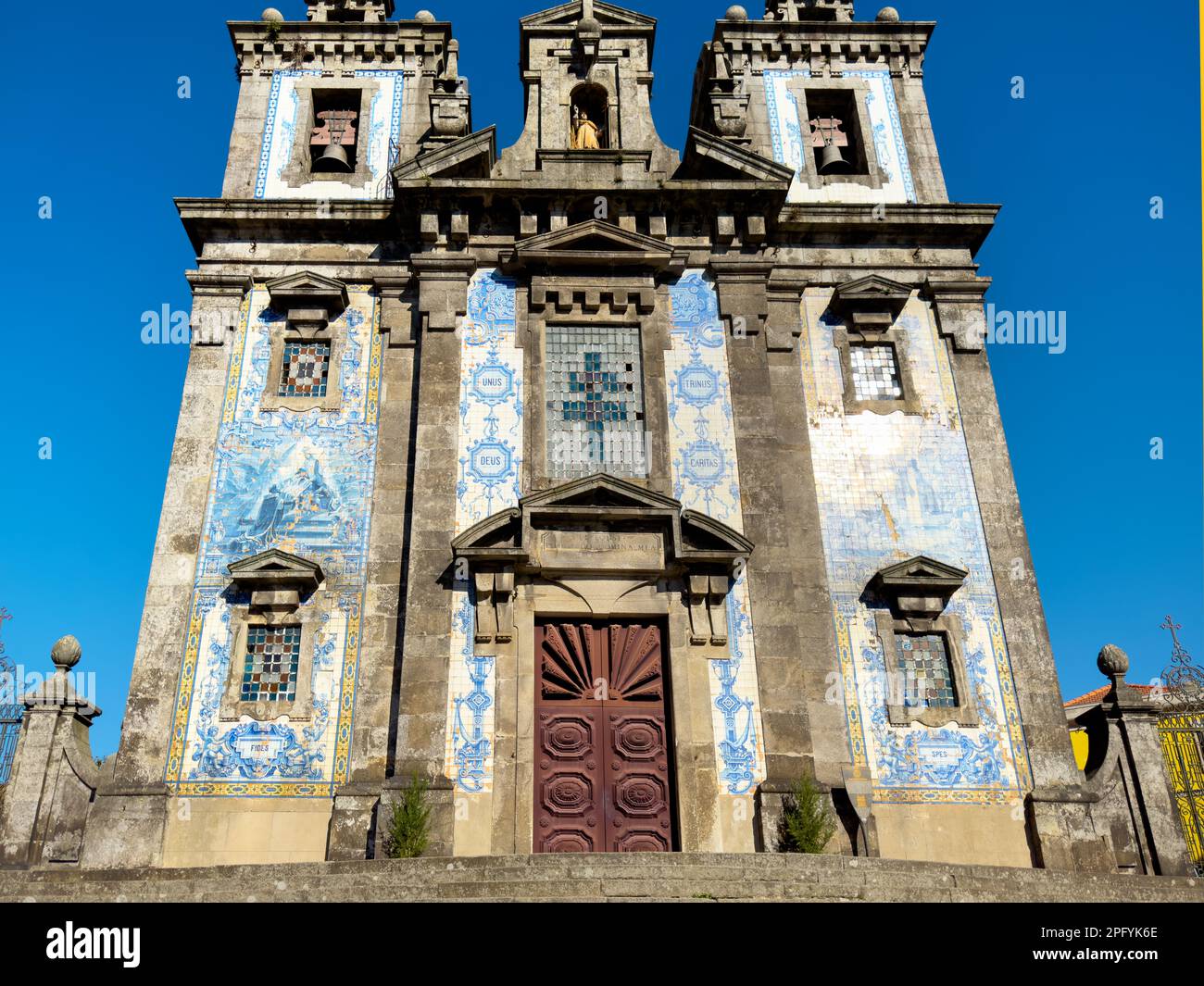 Saint Ildefonso church facade at Porto, Portugal. High quality photo Stock Photo