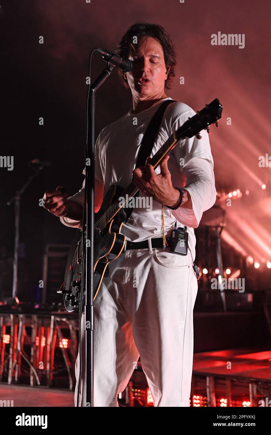 Pompano Beach FL, USA. 18th Mar, 2023. Third Eye Blind performs during