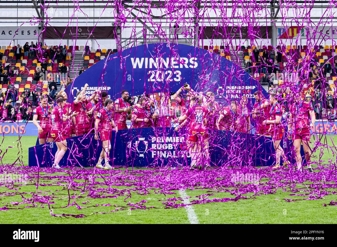 LONDON, UNITED KINGDOM. 19th, Mar 2023.  during Premiership Rugby Cup Final London Irish vs Exeter Chiefs at Gtech Comminuty Stadium on Sunday, 19 March 2023. LONDON ENGLAND.  Credit: Taka G Wu/Alamy Live News Stock Photo