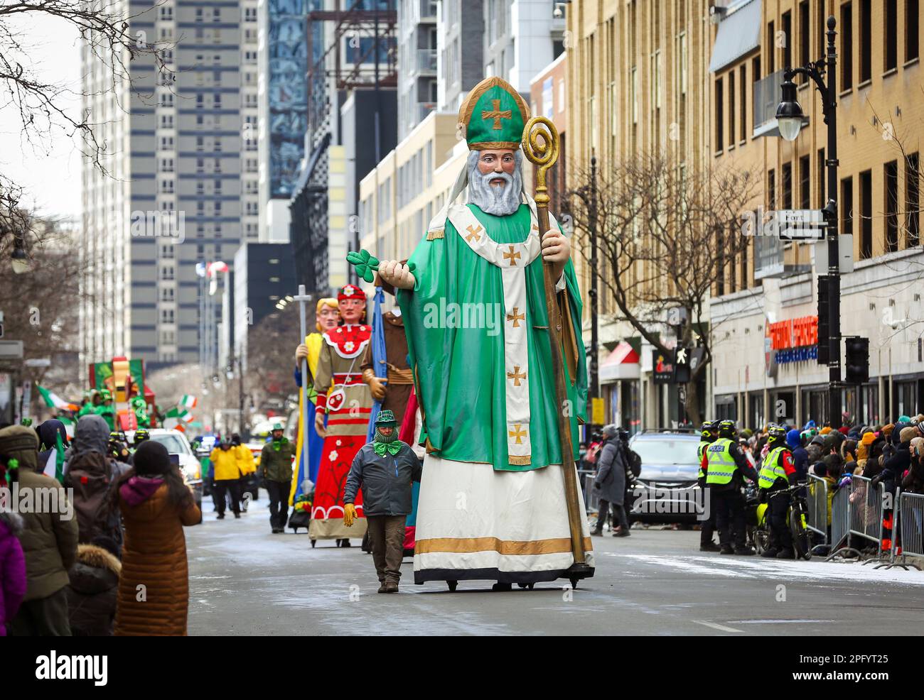 Montreal, Quebec Canada 19 March 2023 Montreal's 2023 St. Patrick's