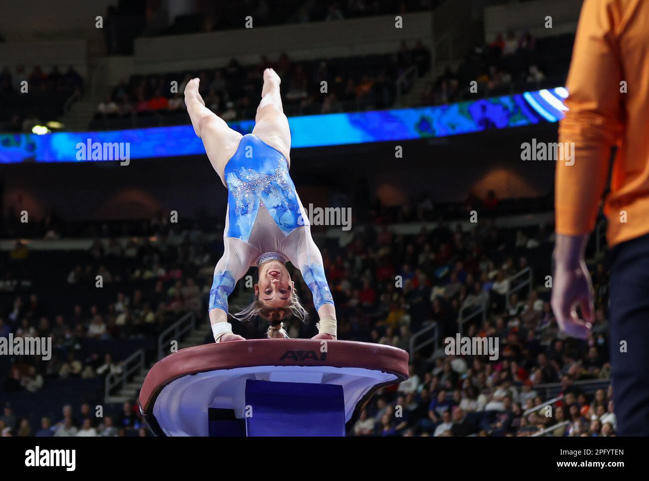 March 18 2023 Floridas Payton Richards Does Her Vault During The 2023 Sec Gymnastics 7579