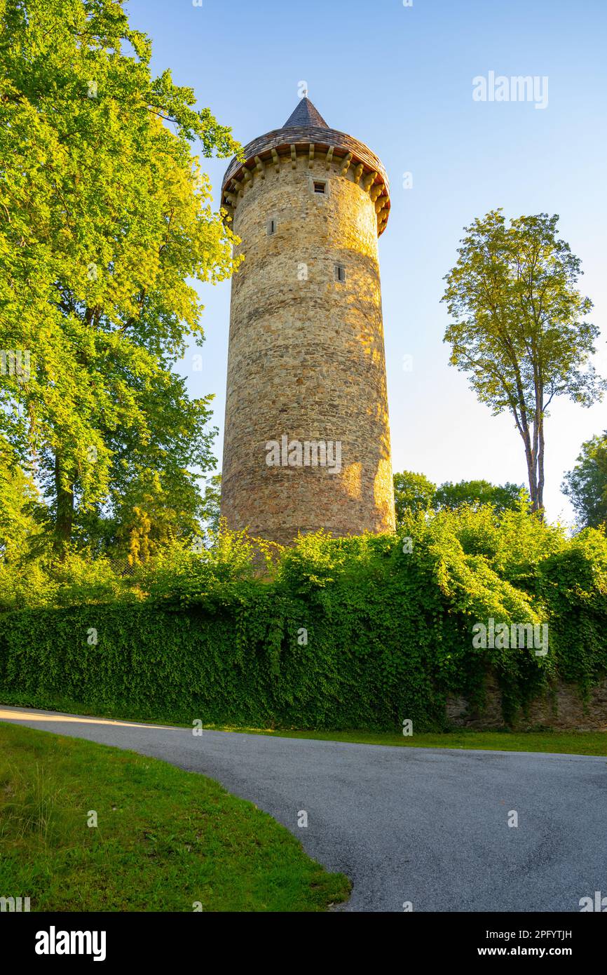 Ancient Round Stone Tower Jakobinka. A Remnant Of The Extinct Medieval ...