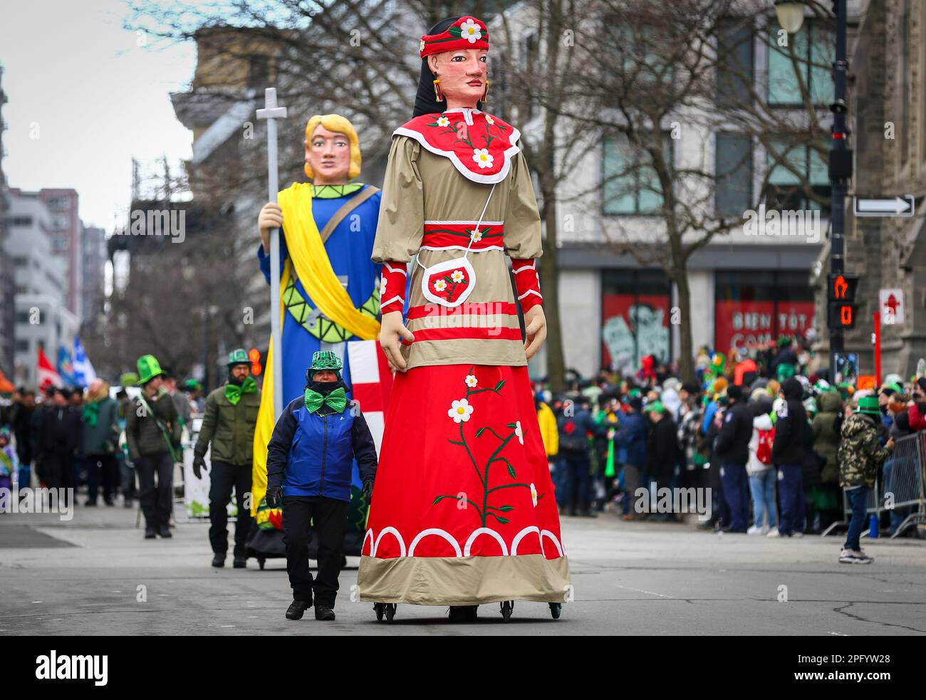 Montreal, Quebec Canada 19 March 2023 Montreal's 2023 St. Patrick's