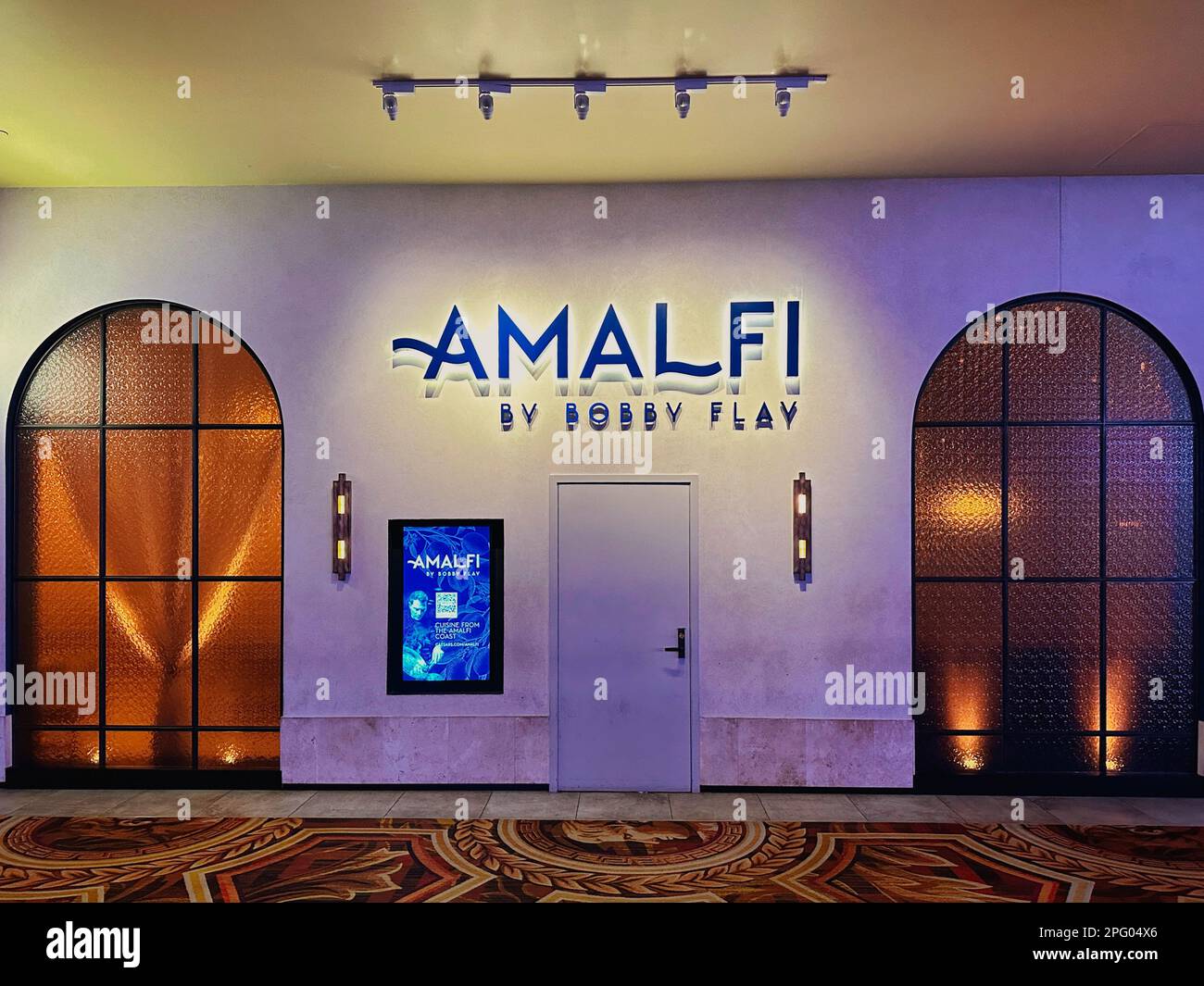 Las Vegas, Nevada March 13, 2023 Amalfi Restaurant by Bobby Flay at