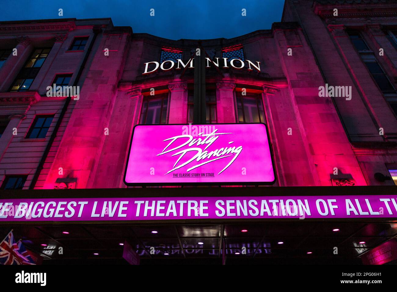 Dirty Dancing musical at the Dominion Theatre, London, UK Stock Photo ...