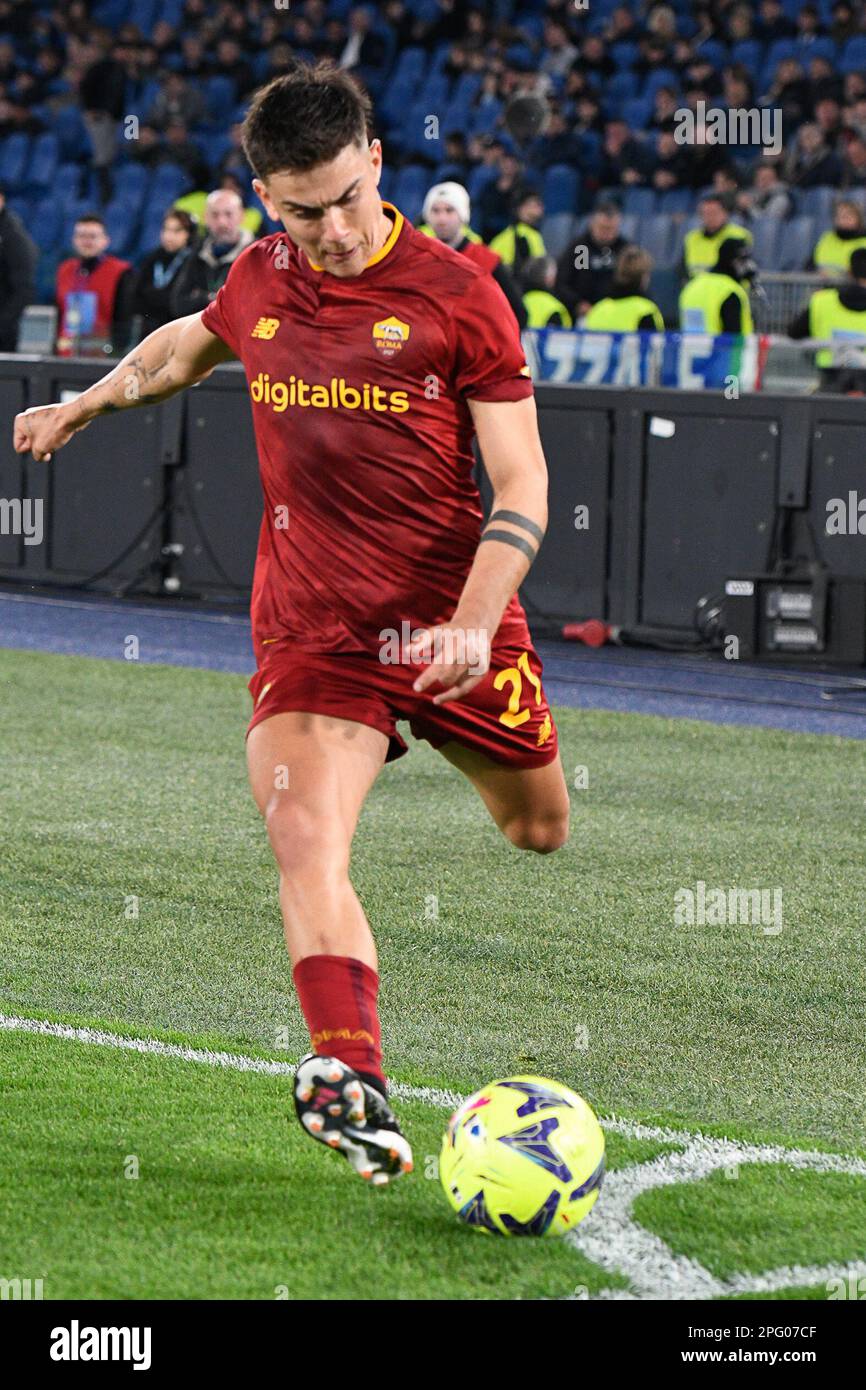 Paulo Dybala of AS Roma during football Match, Stadio Olimpico, Lazio v ...