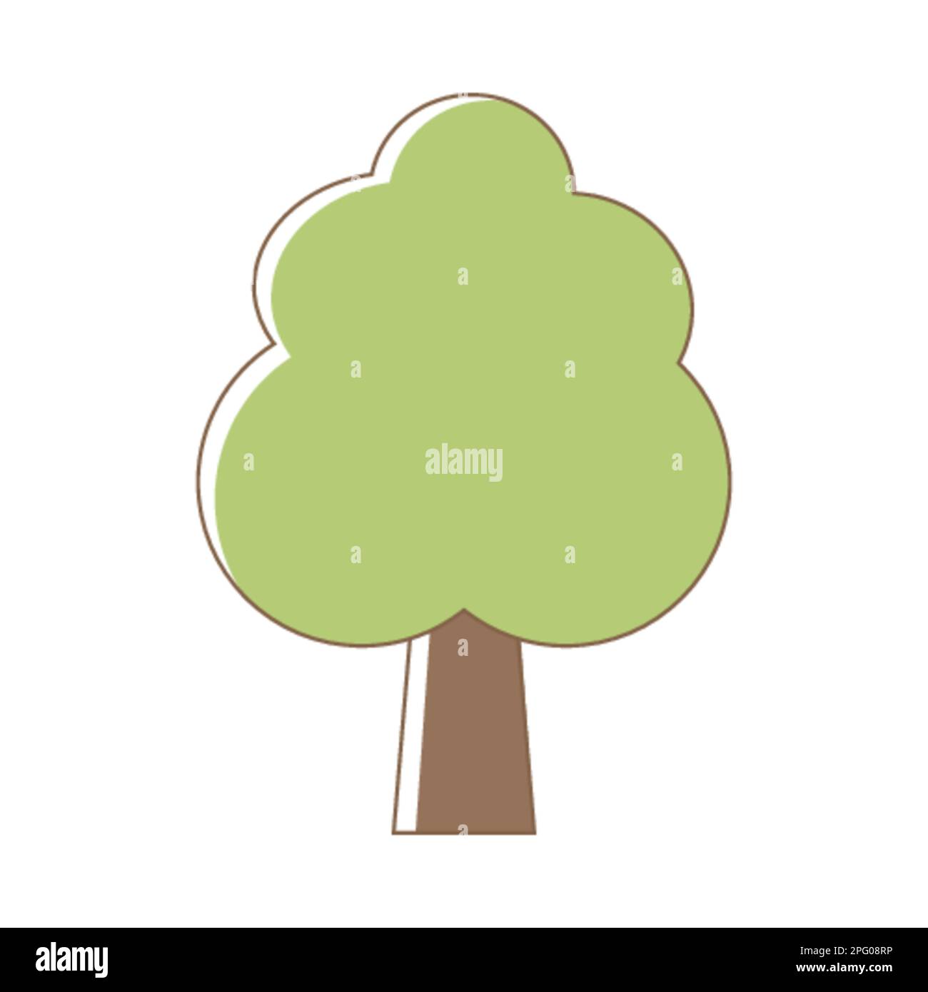 Associations and symbols Sustainability. Symbols of nature tree. Design