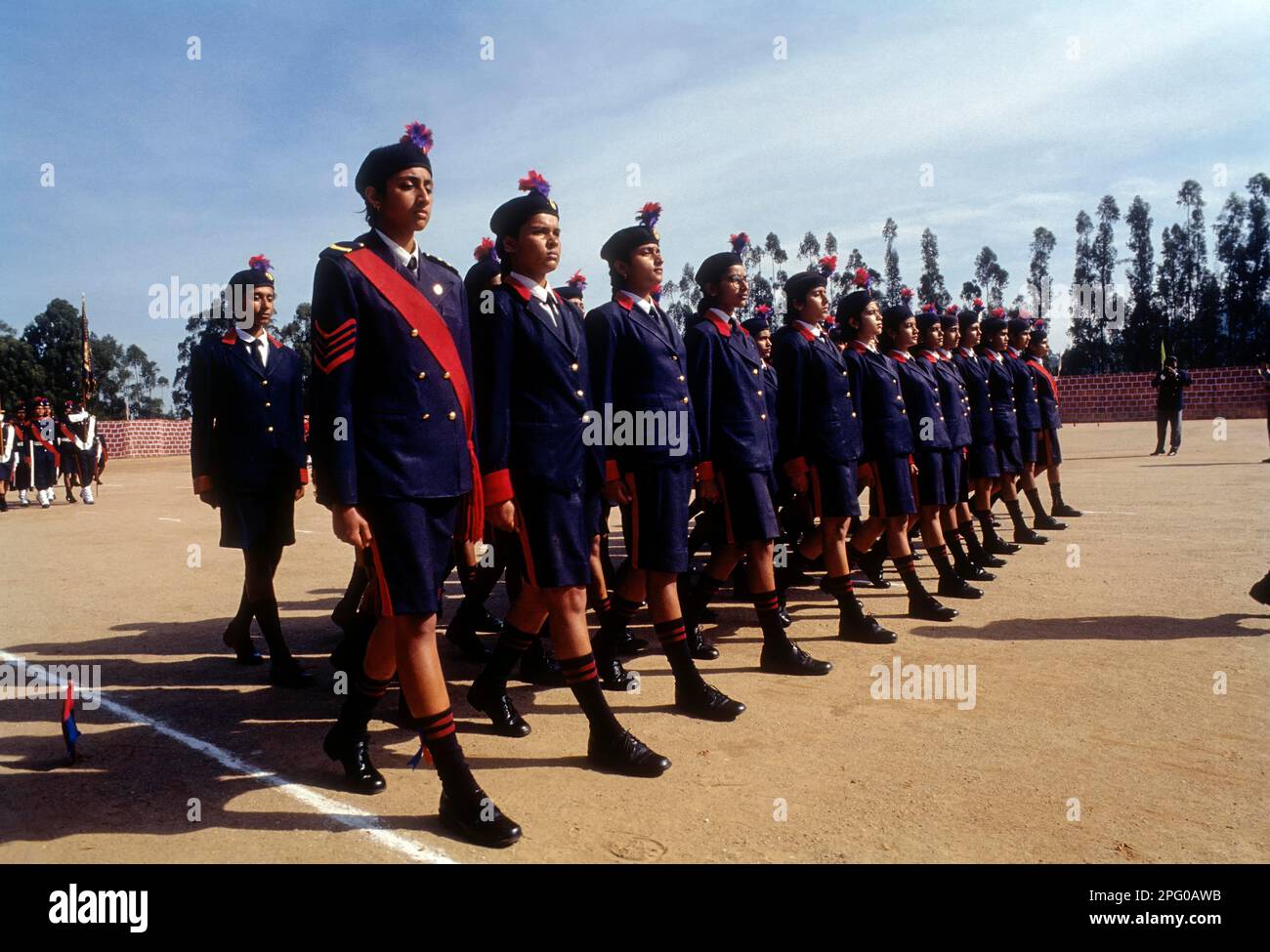 Girl Students Participating Founder s Day Parade The Lawrence School
