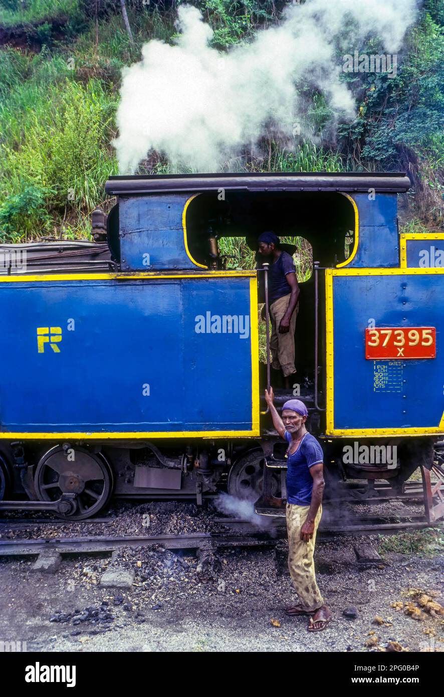 The Nilgiri Mountain Railway train steam engine in Nilgiris Tamilnadu