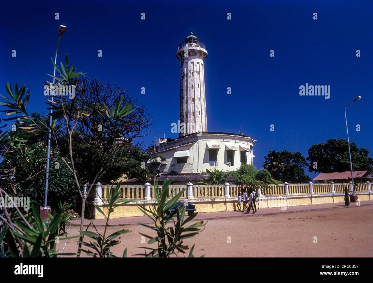 The old light house in Puducherry Pondicherry, Union territory of India