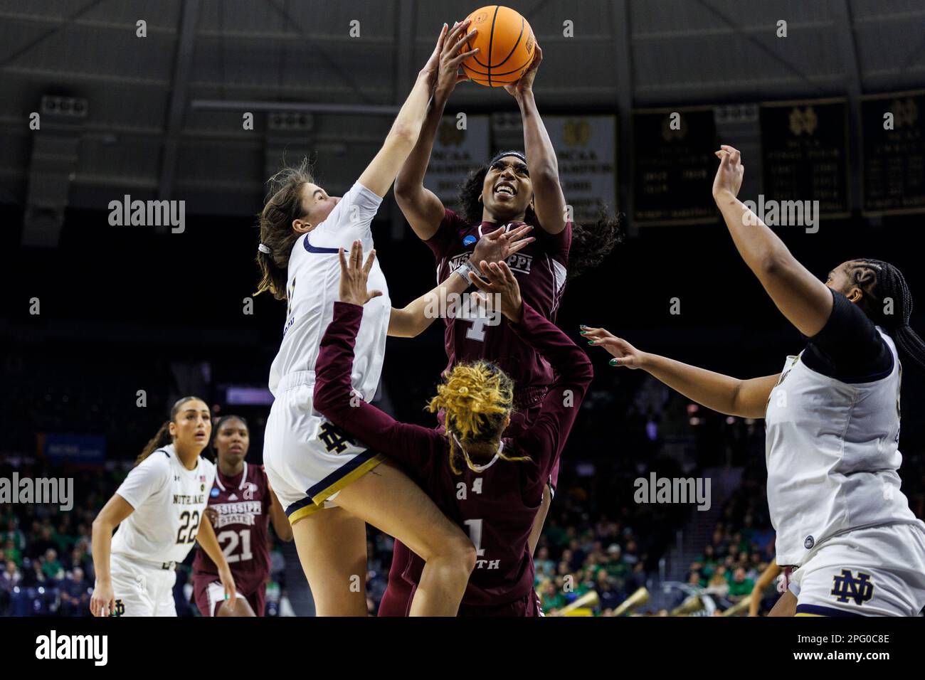 March 19, 2023: Mississippi State Forward Jessika Carter (4) Goes Up ...