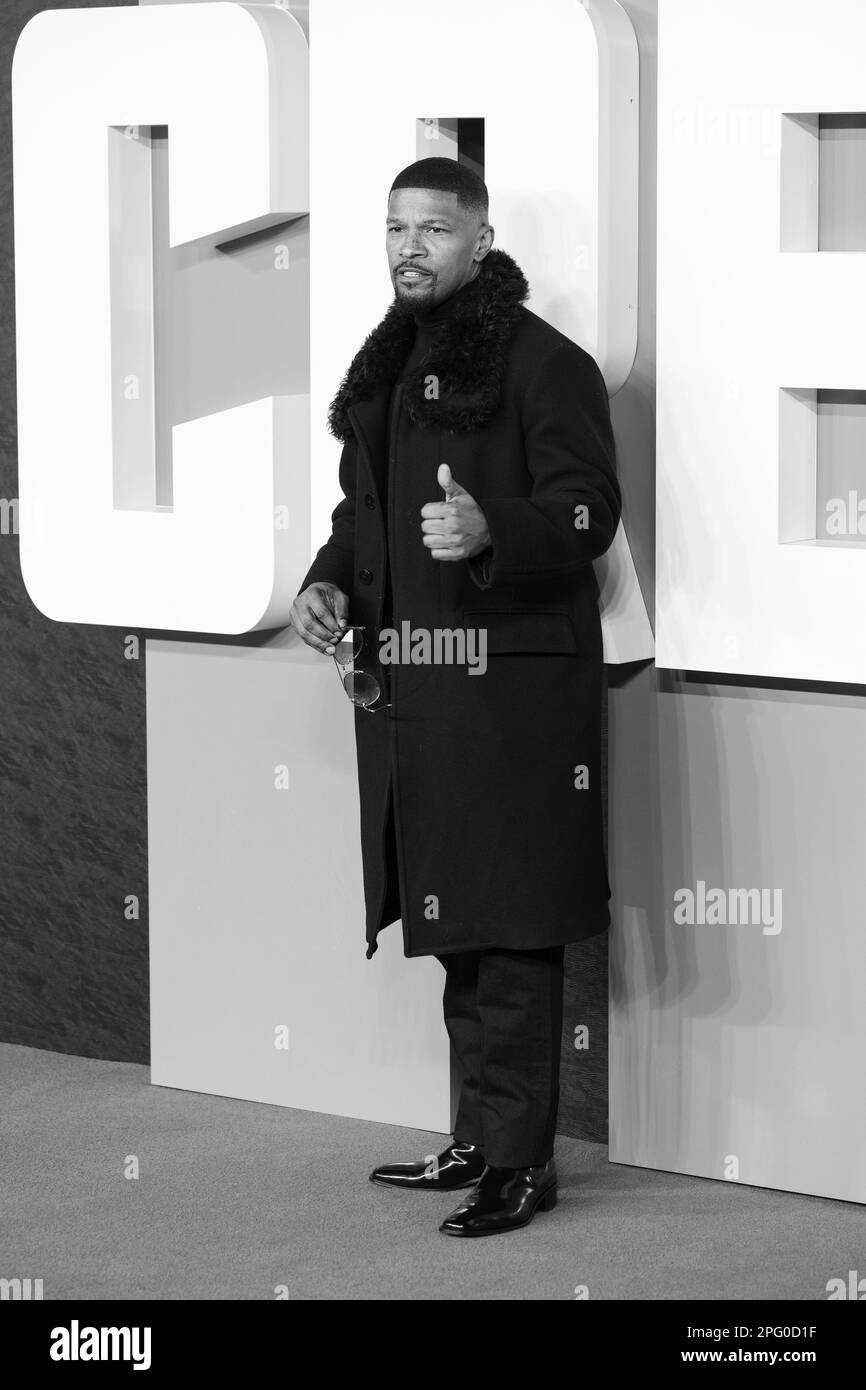 Celebrity red carpet arrivals at the Creed III European Premiere in London, United Kingdom Featuring: Jamie Foxx Where: London, United Kingdom When: 15 Feb 2023 Credit: Phil Lewis/WENN Stock Photo