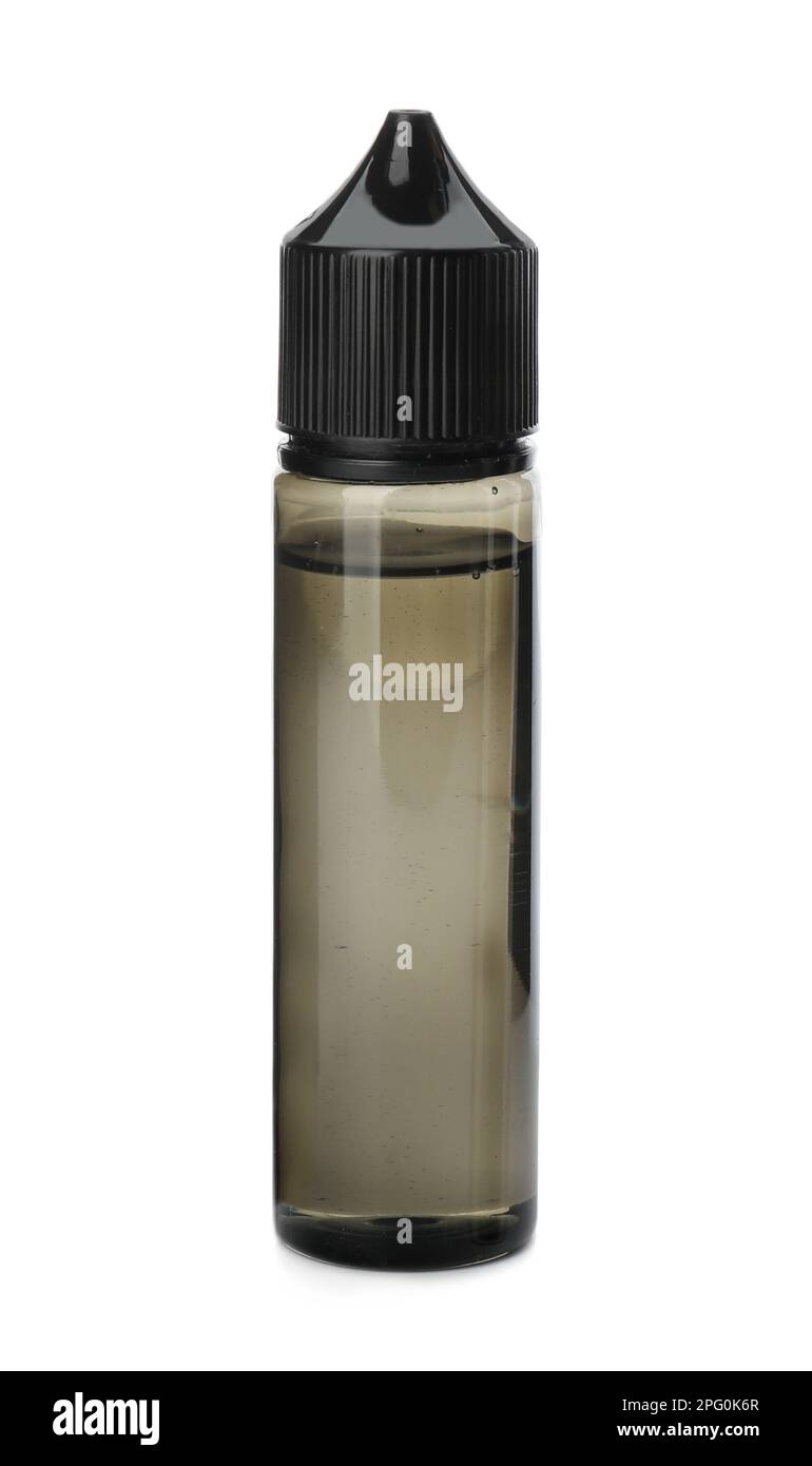 Vaping Containers Container with vaping liquid for electronic smoking device isolated on ...