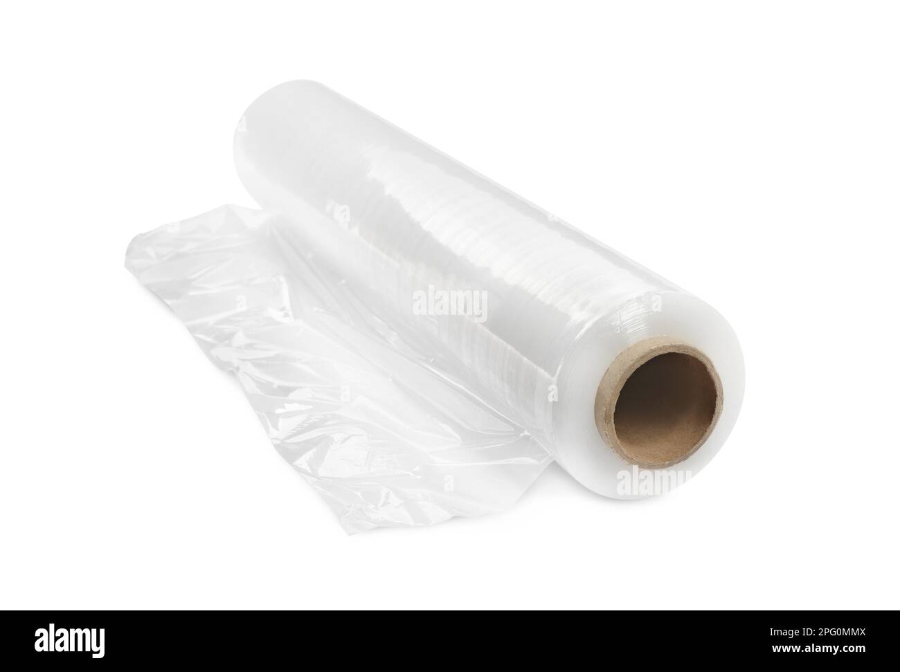 Cling film isolated on white background hi res stock photography