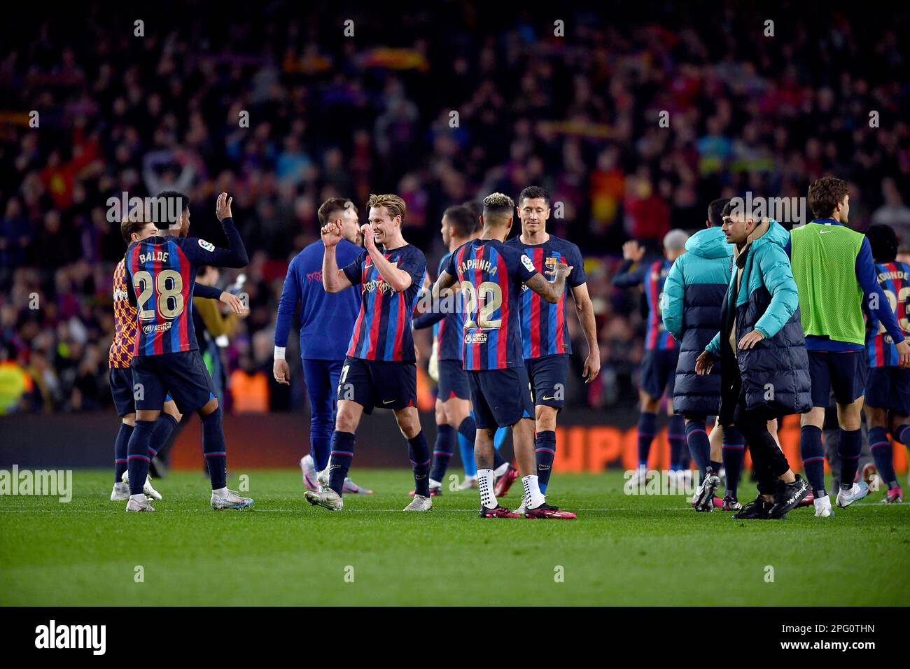 Barcelona, Esp. 19th Mar, 2023. FC BARCELONA vs REAL MADRID March 19