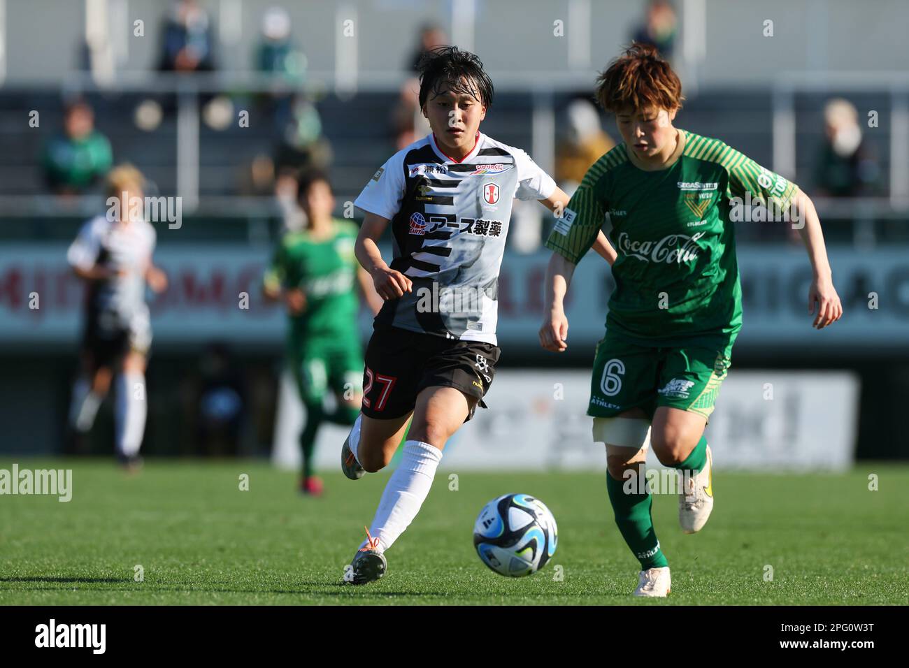 Ajinomoto Field Nishigaoka, Tokyo, Japan. 19th Mar, 2023. (L to R ...