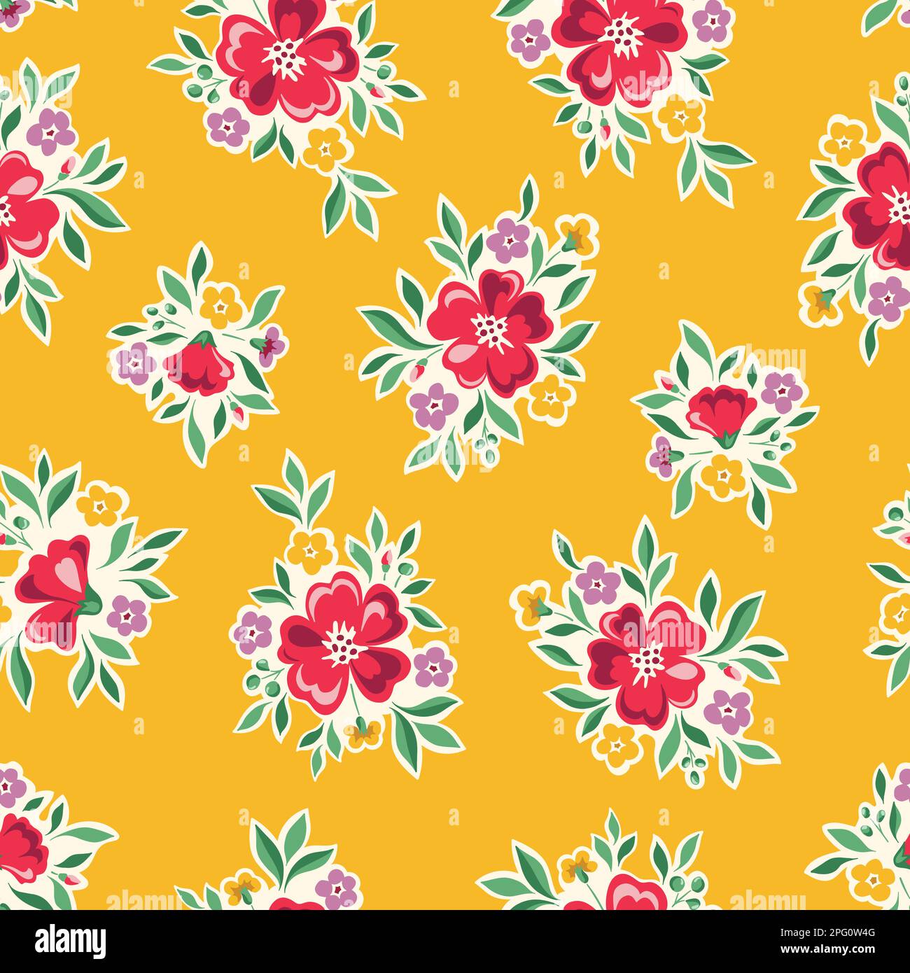 Delicate Chintz Romantic Meadow Wild Flowers Vector Seamless Pattern Stock Vector