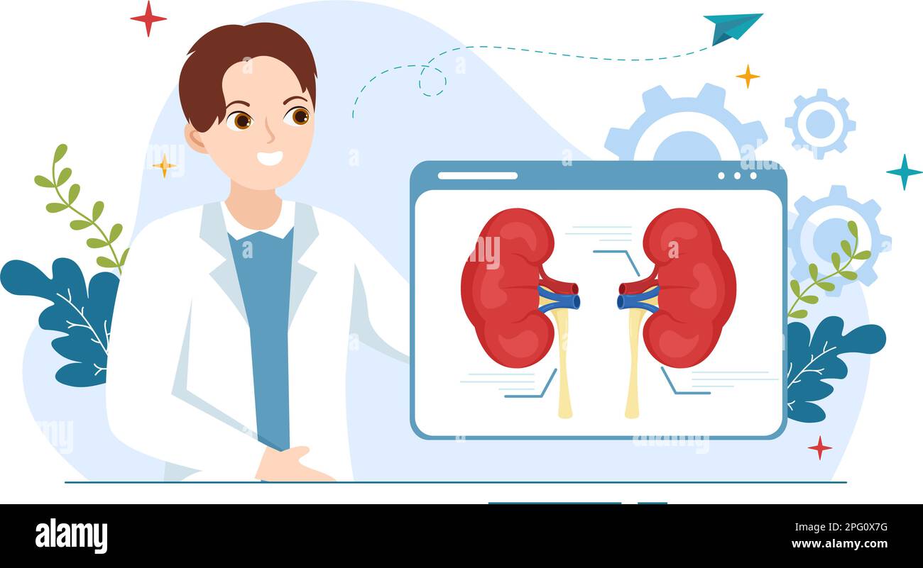 Nephrologist Illustration with Cardiologist, Proctologist and Treat ...