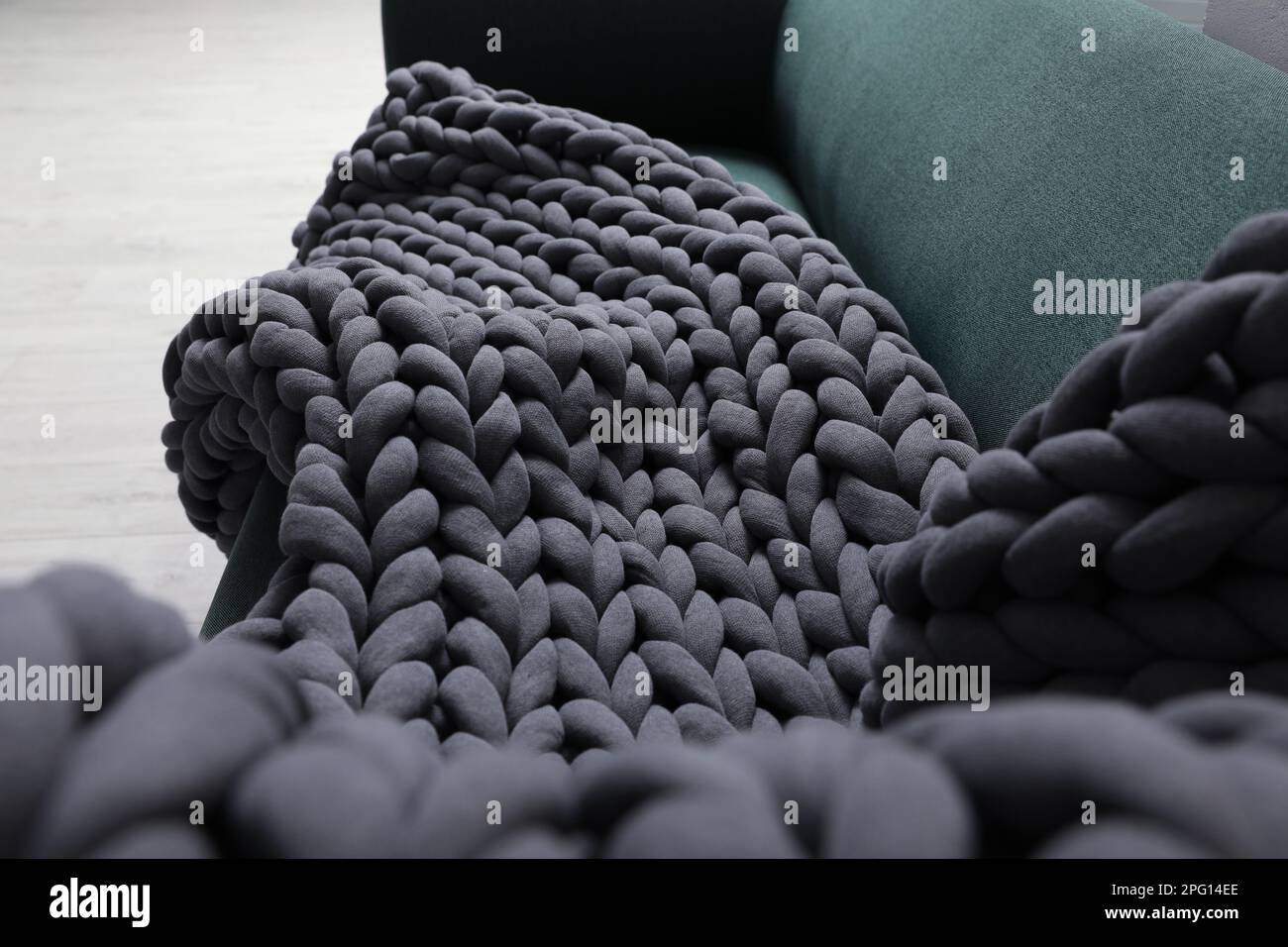 Dark grey blanket hi-res stock photography and images - Alamy