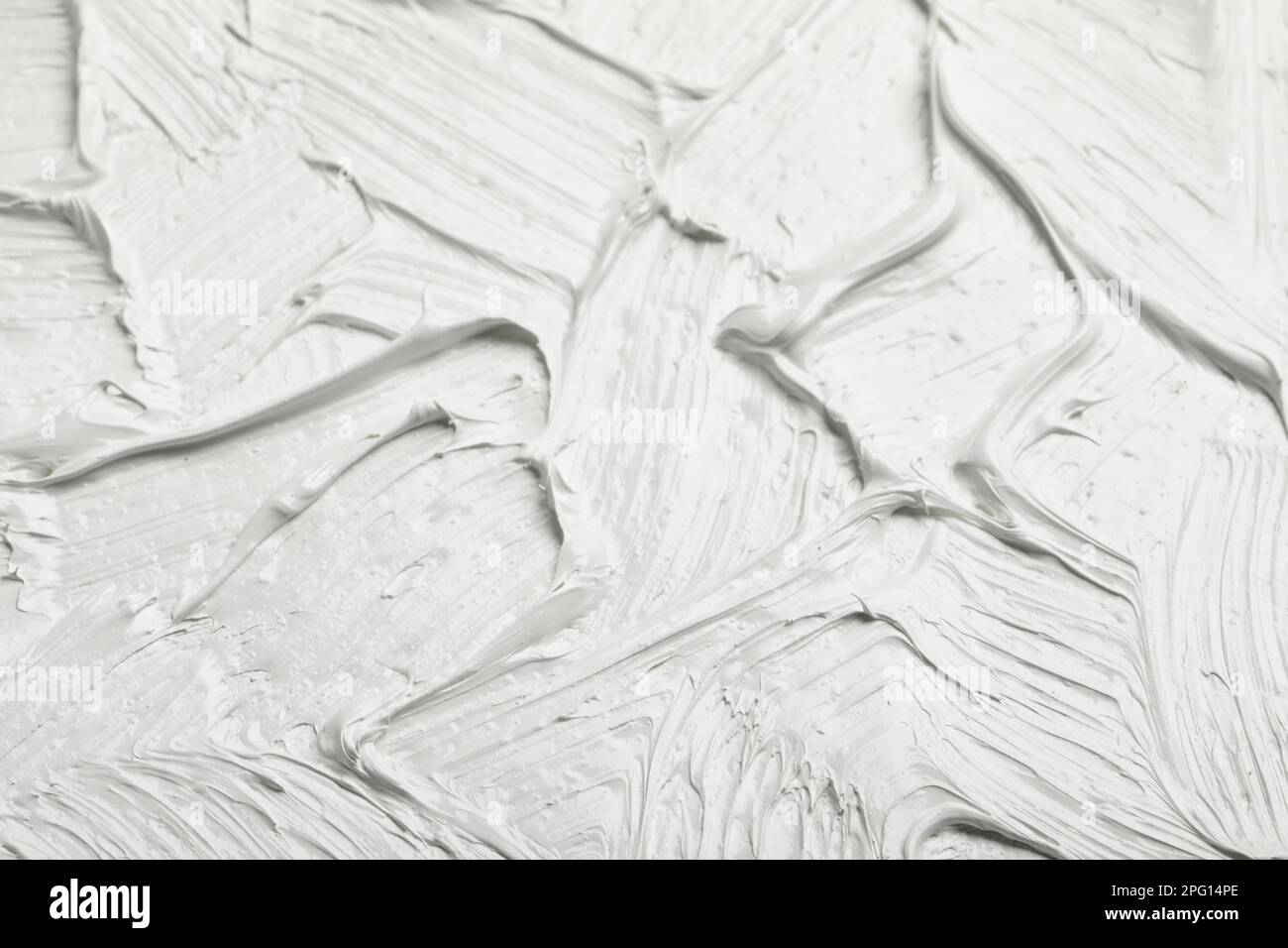 Texture of white oil paint as background, closeup Stock Photo - Alamy