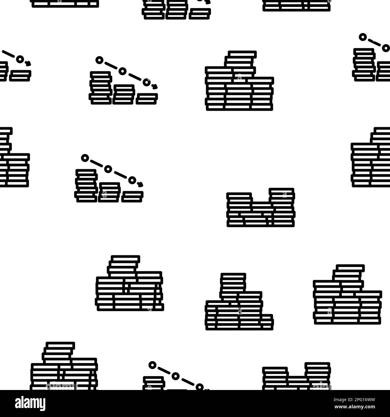 coin money business vector seamless pattern Stock Vector