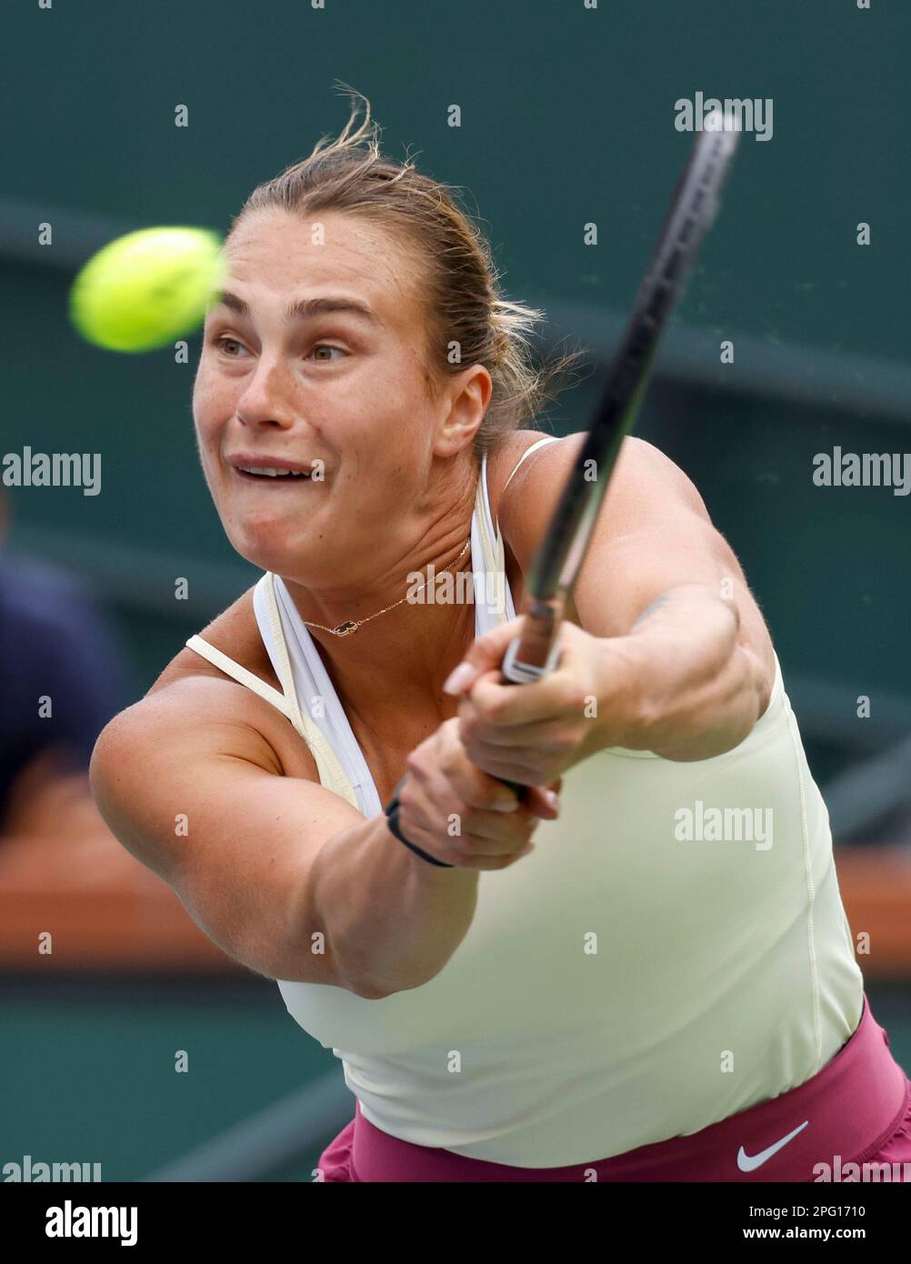 Indian Wells, California, USA. March 19, 2023 Aryna Sabalenka of