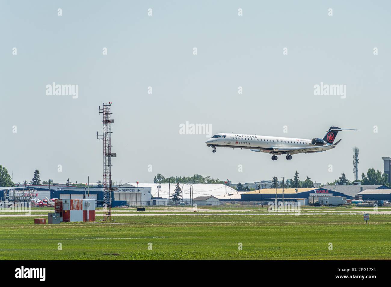 August 31 2022 Calgary Alberta Canada Air Canada Express Jet