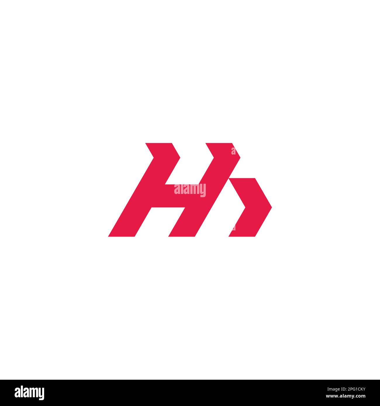 letter hb motioun run arrow geometric logo vector Stock Vector