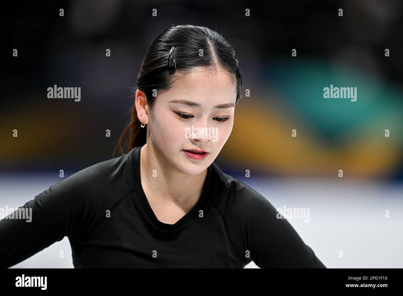 Rinka WATANABE (JPN), during Women Practice, at the ISU World Figure