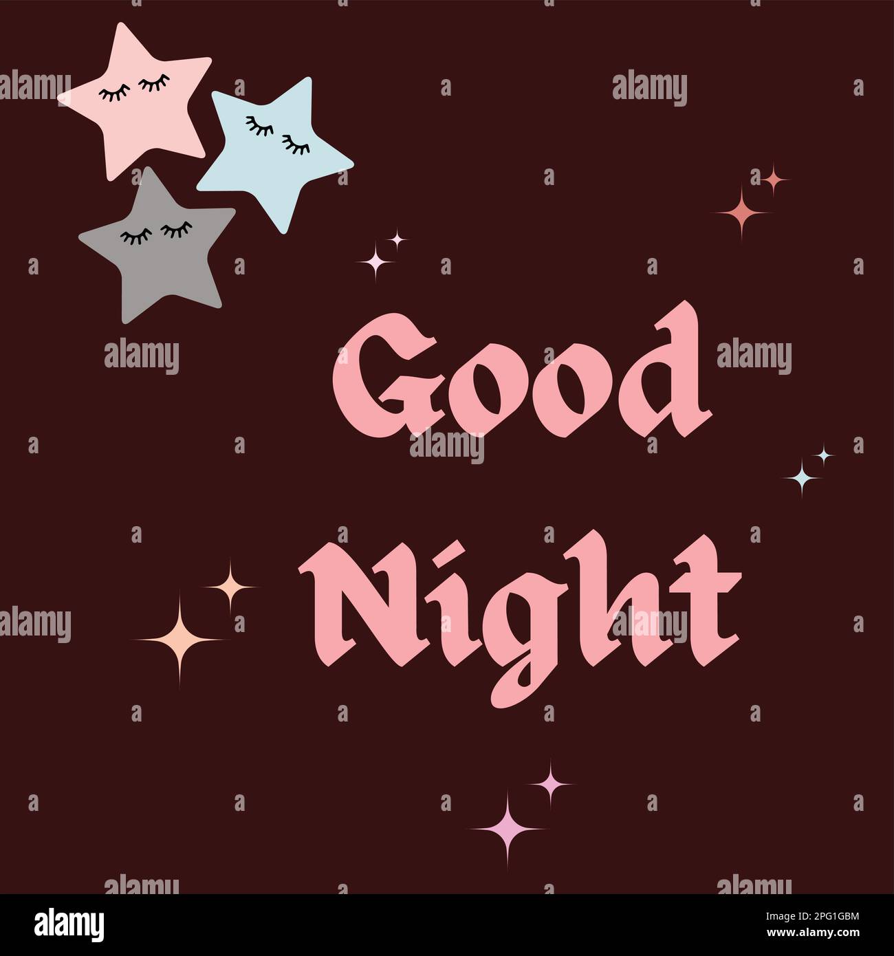 Good night vector vectors hires stock photography and images Alamy