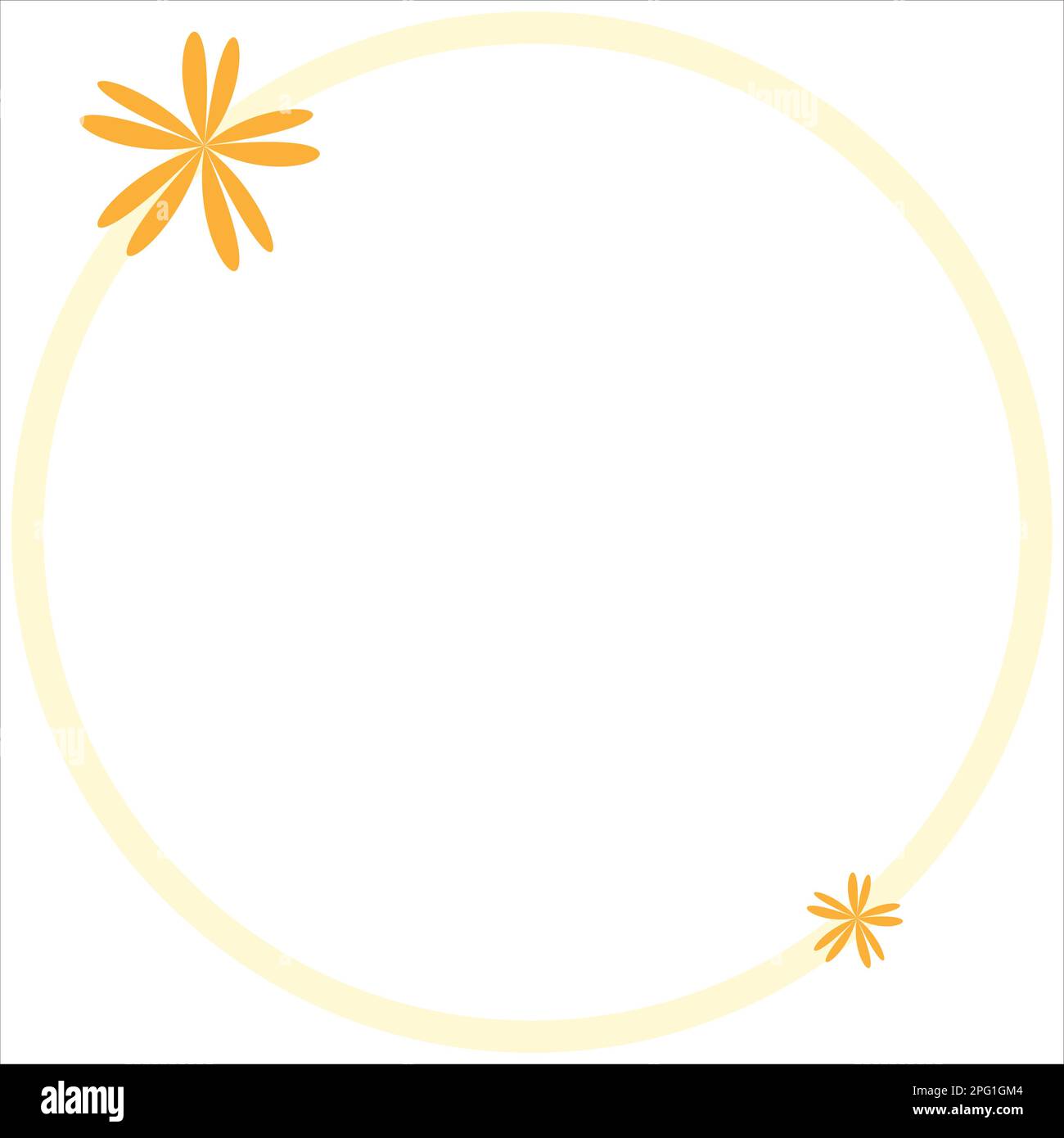 Round frame Stock Vector