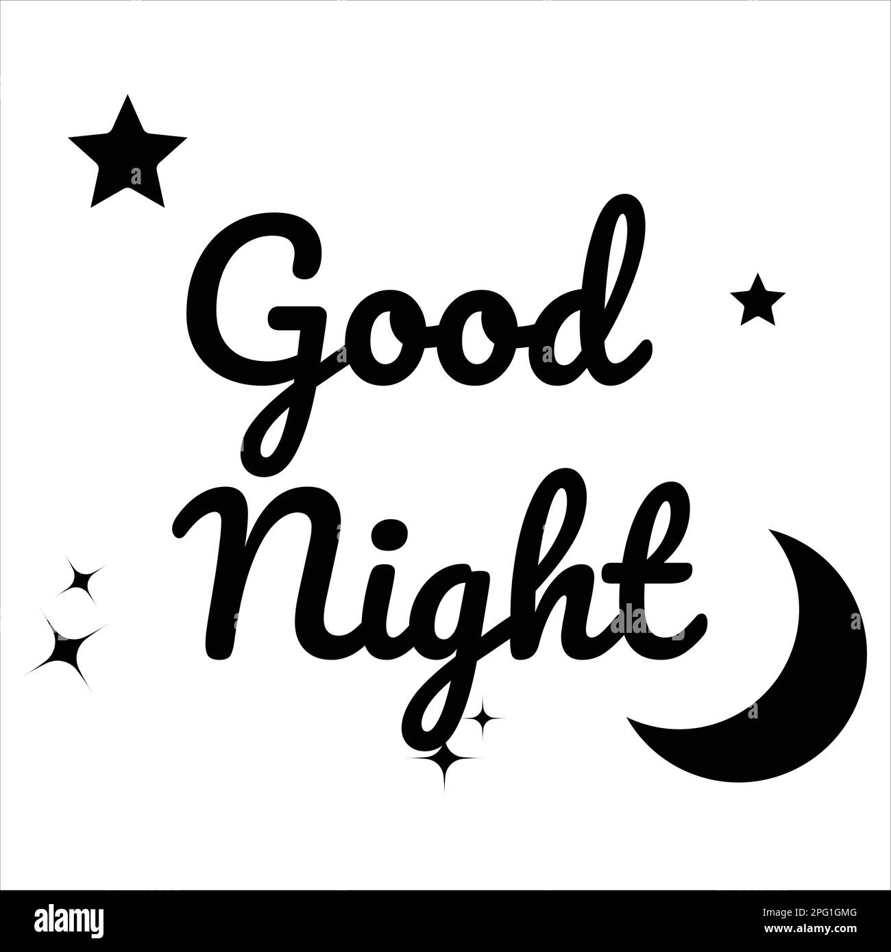Good night vector vectors hires stock photography and images Alamy